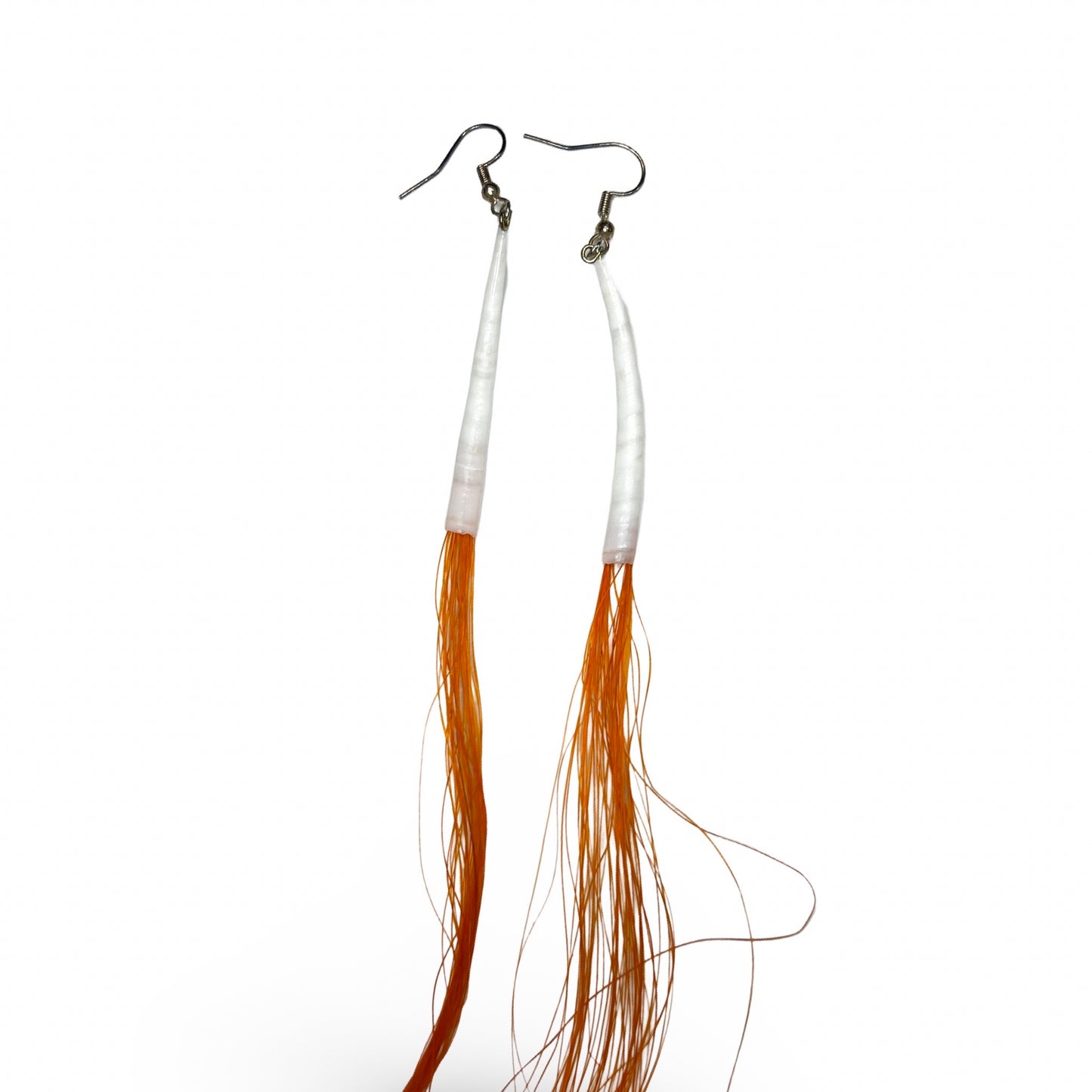SG XL Horse Hair & Dentalium Earrings