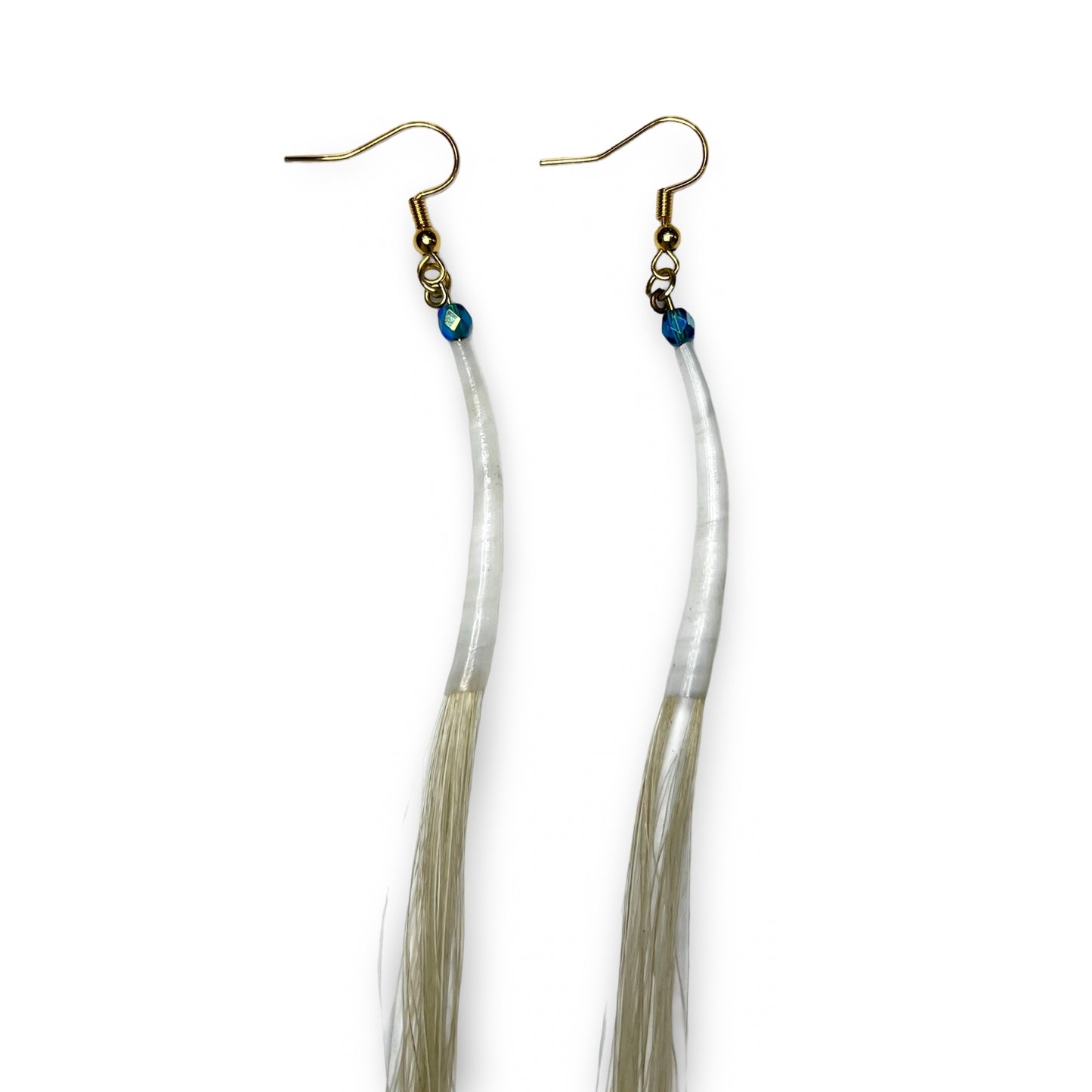 SG XL Horse Hair & Dentalium Earrings