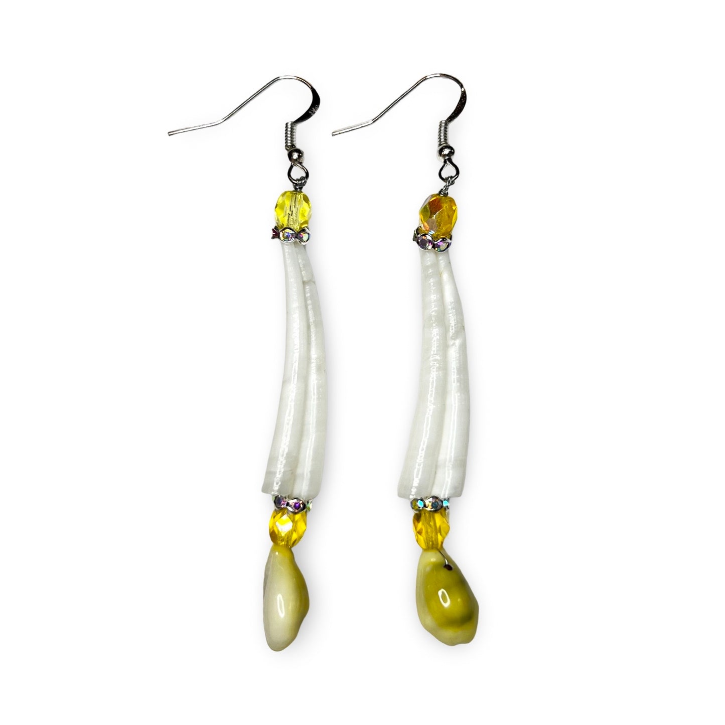 LLI Cowrie & Dentalium Earrings