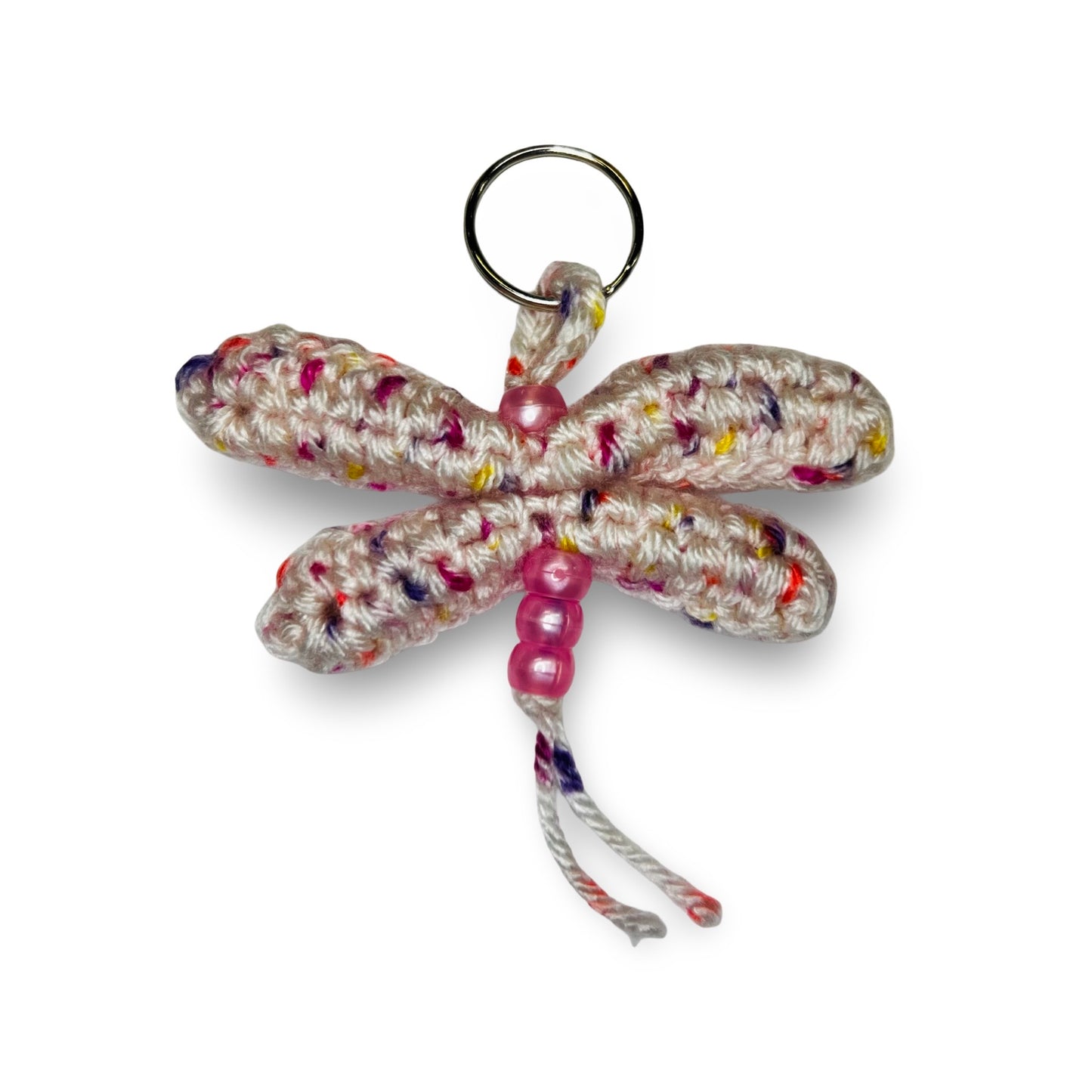 JH Crochet Mini Dragonfly Keychain