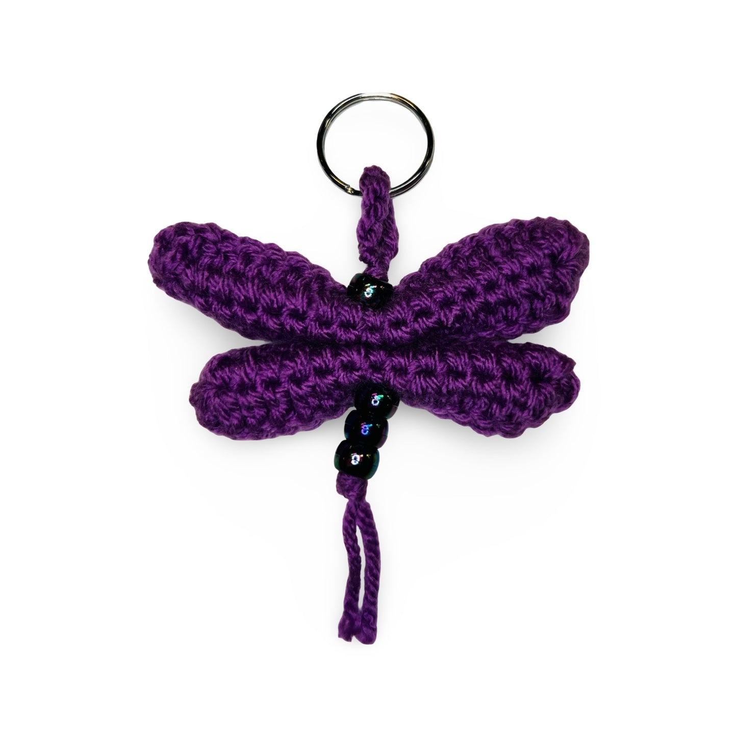 JH Crochet Mini Dragonfly Keychain