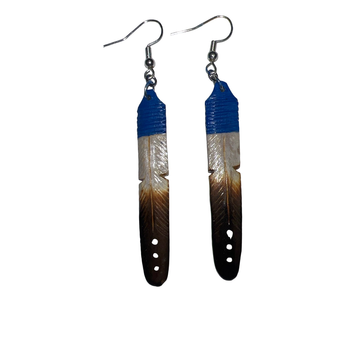 DYH Mini Painted Feather Earrings