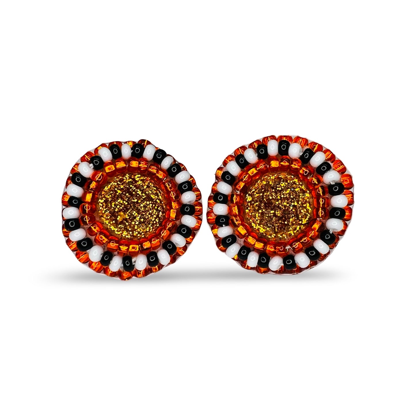 MH Beaded Stud Earrings