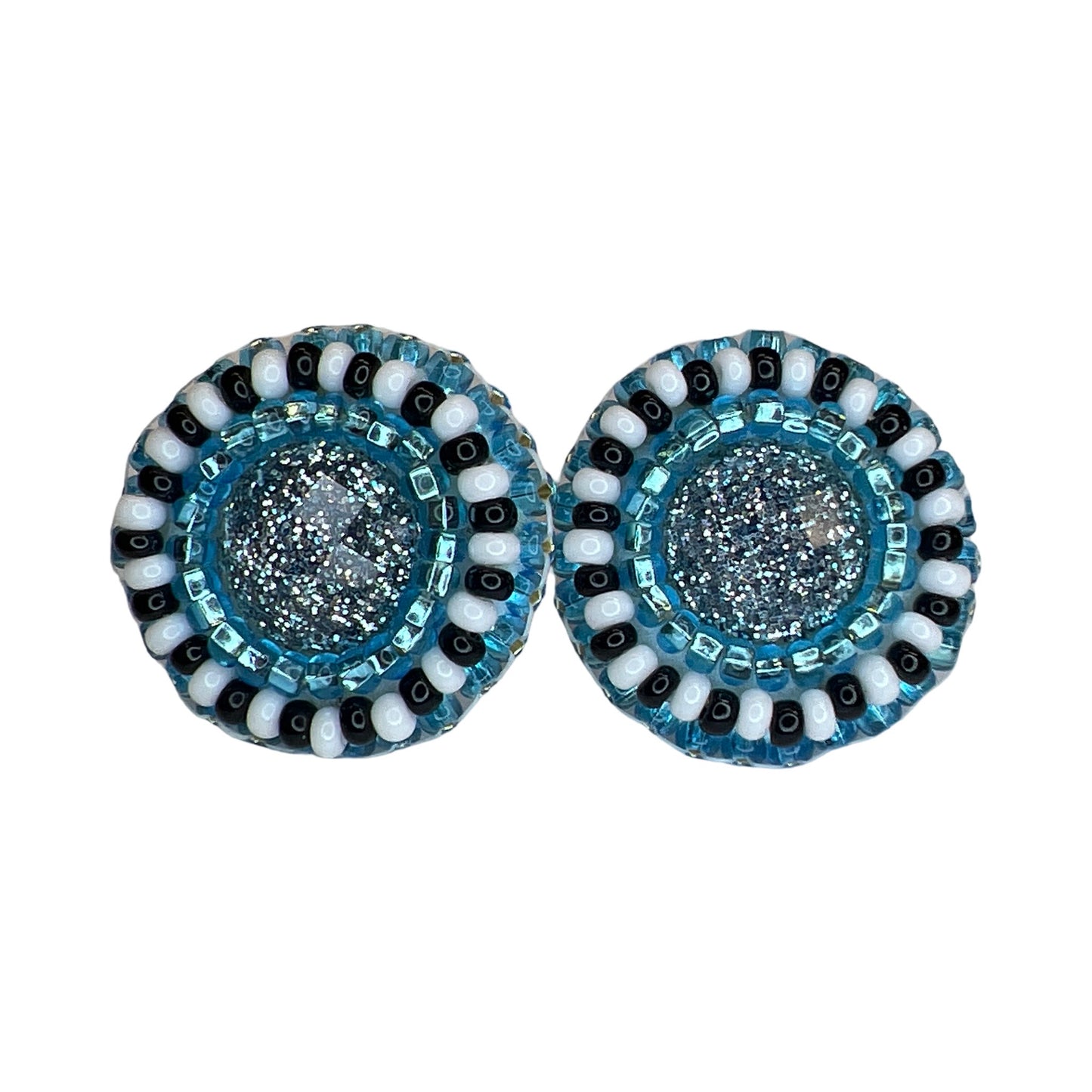 MH Beaded Stud Earrings
