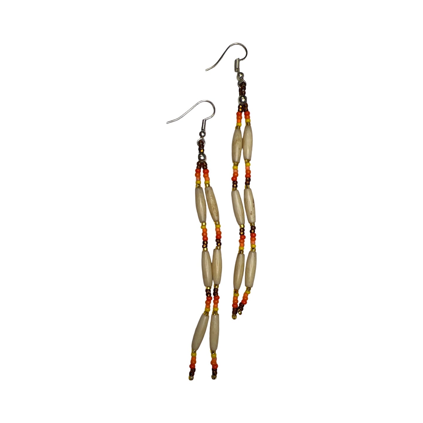 CDT 3 Tier Hollow Bone Earrings