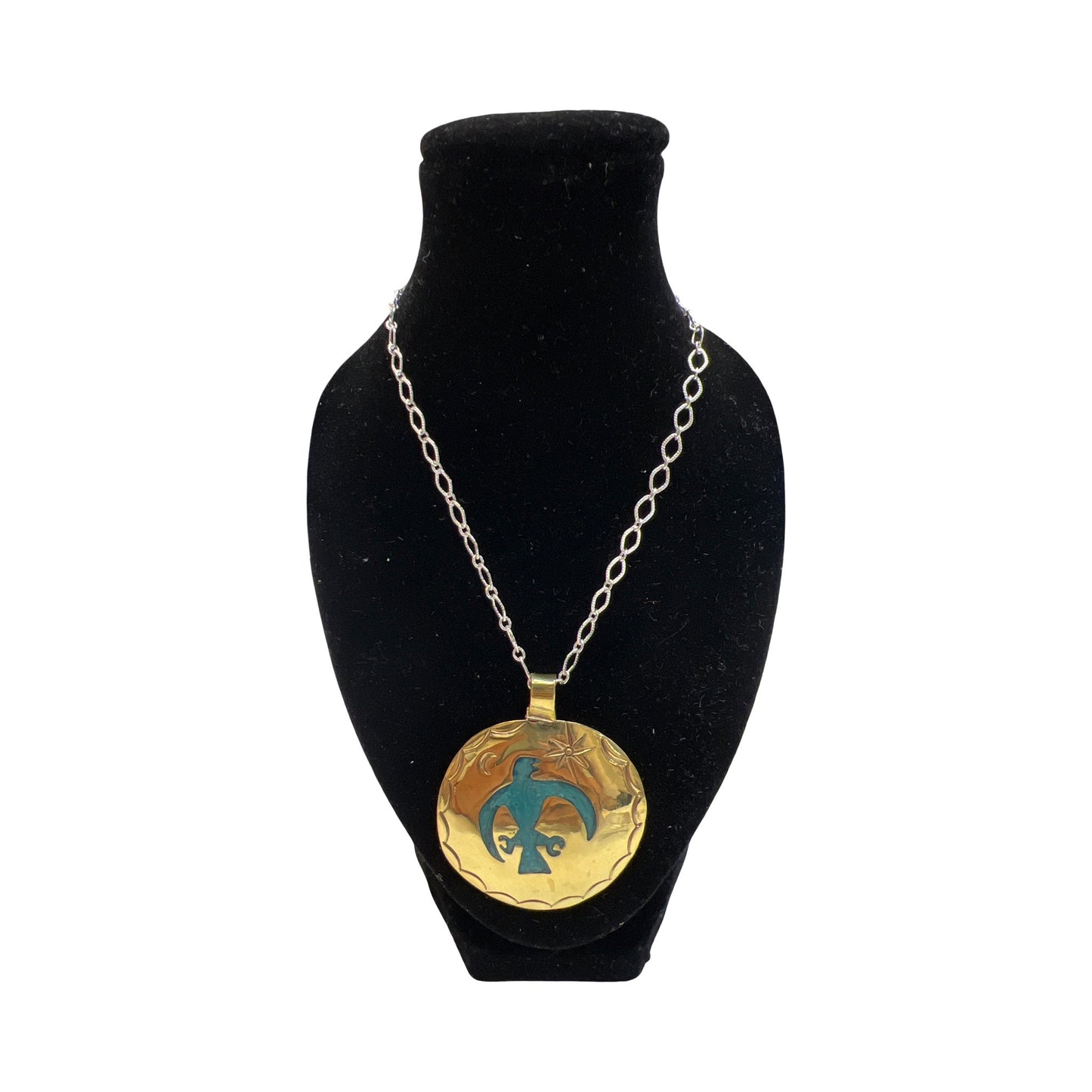 MZ Round Pendant Necklace