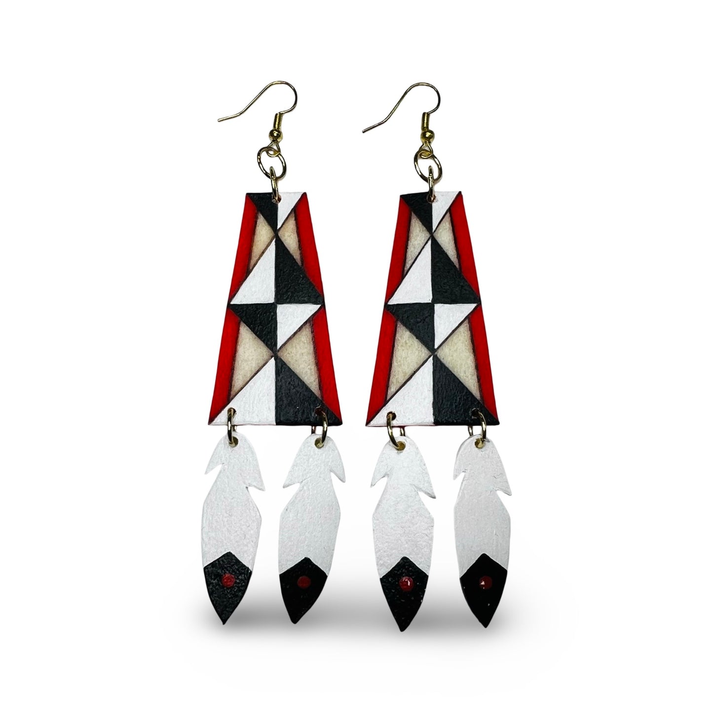 SE Double Parfleche Earrings