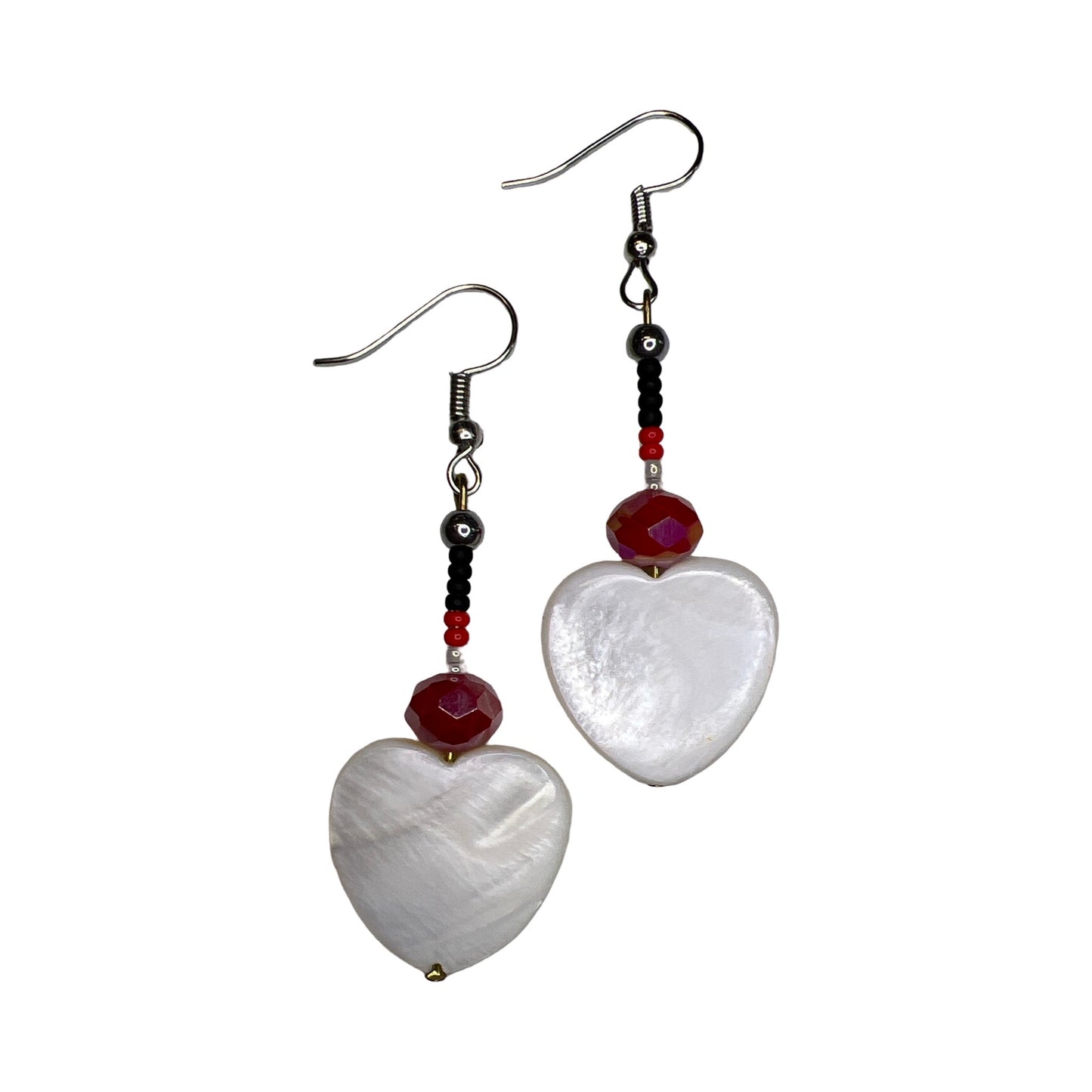 KEH Heart Nacre Earrings