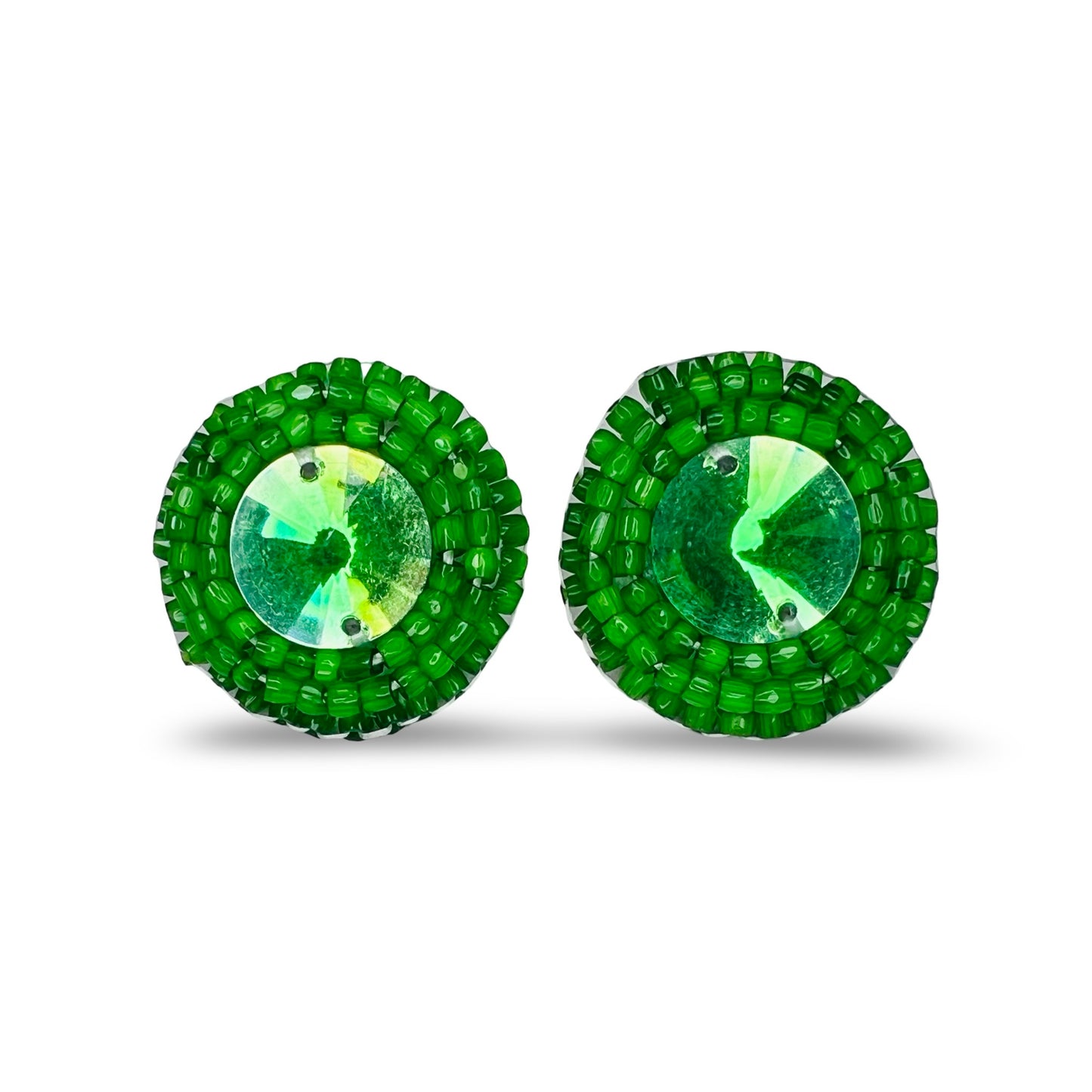 MH Beaded Stud Earrings