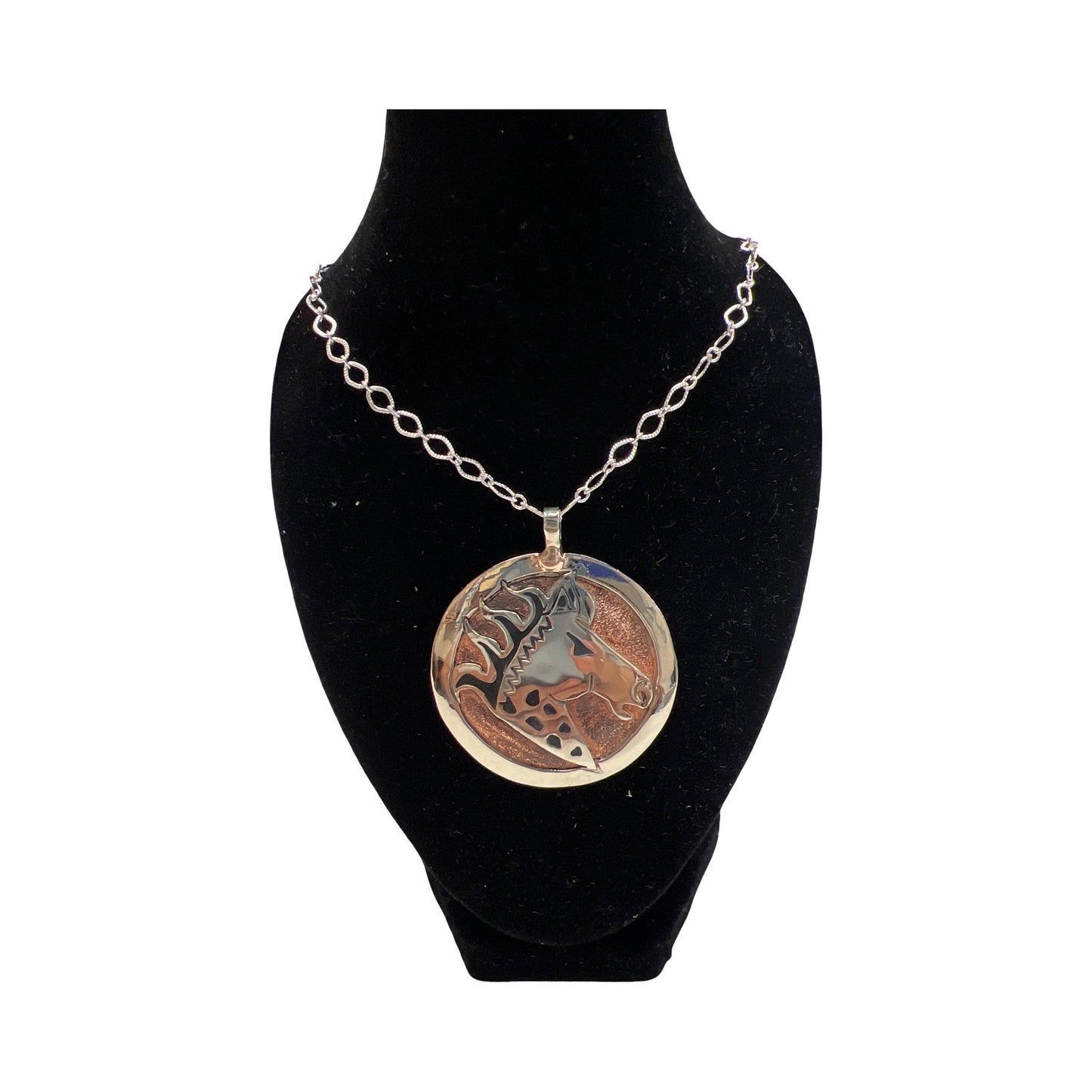 MZ Round Pendant Necklace