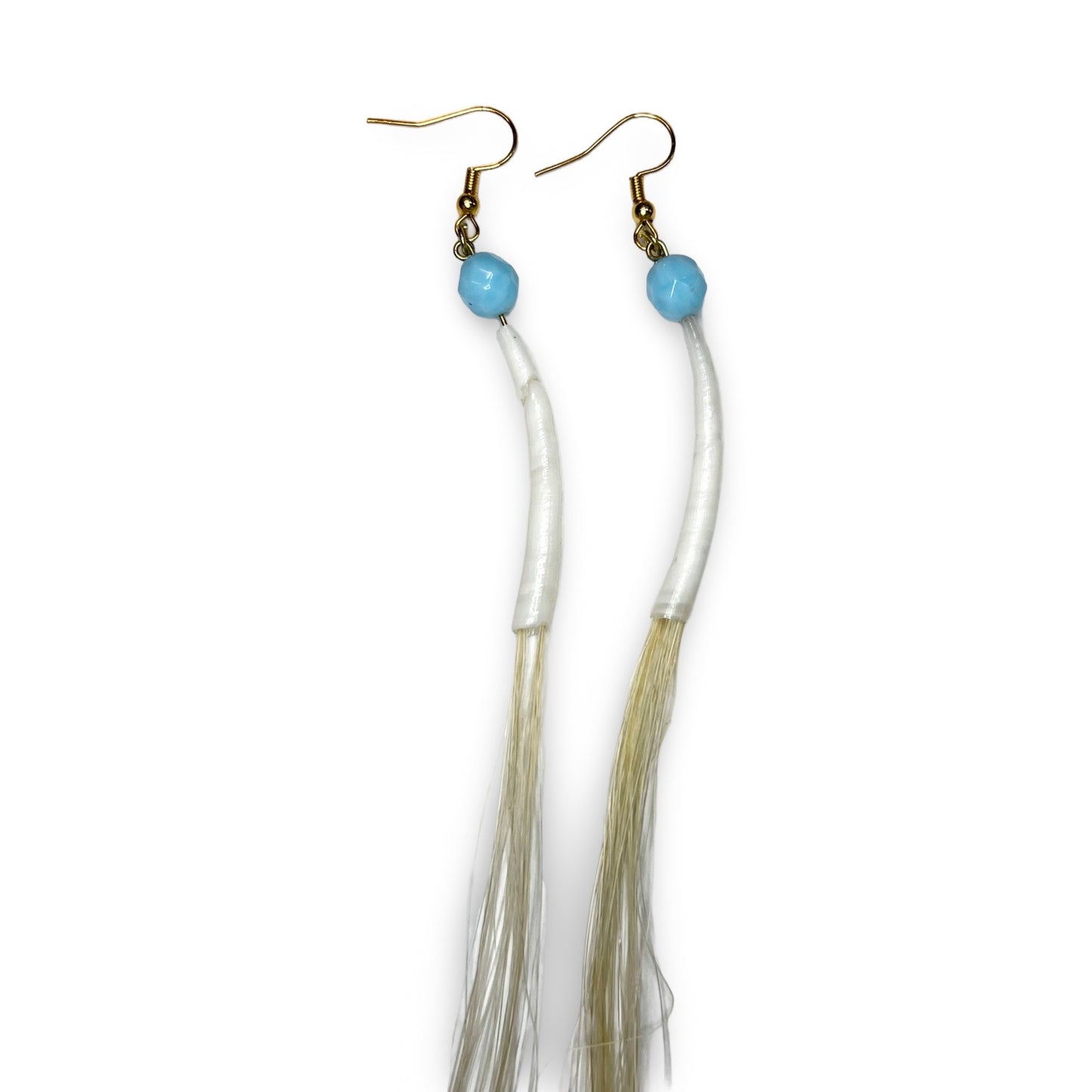 SG XL Horse Hair & Dentalium Earrings
