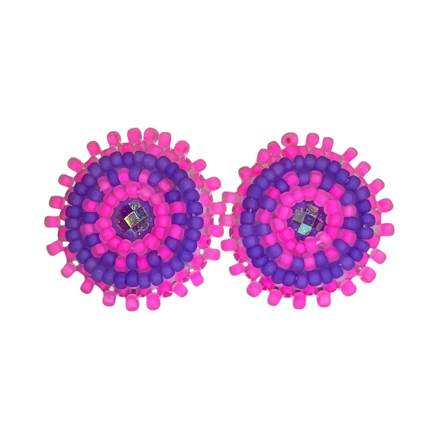 MH Beaded Stud Earrings