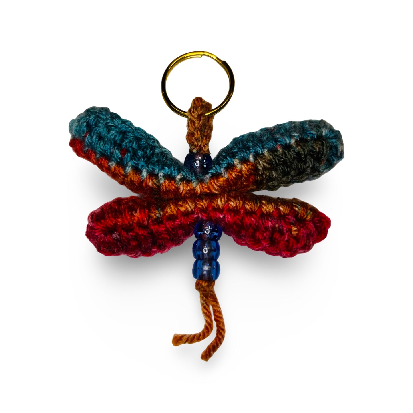 JH Crochet Mini Dragonfly Keychain