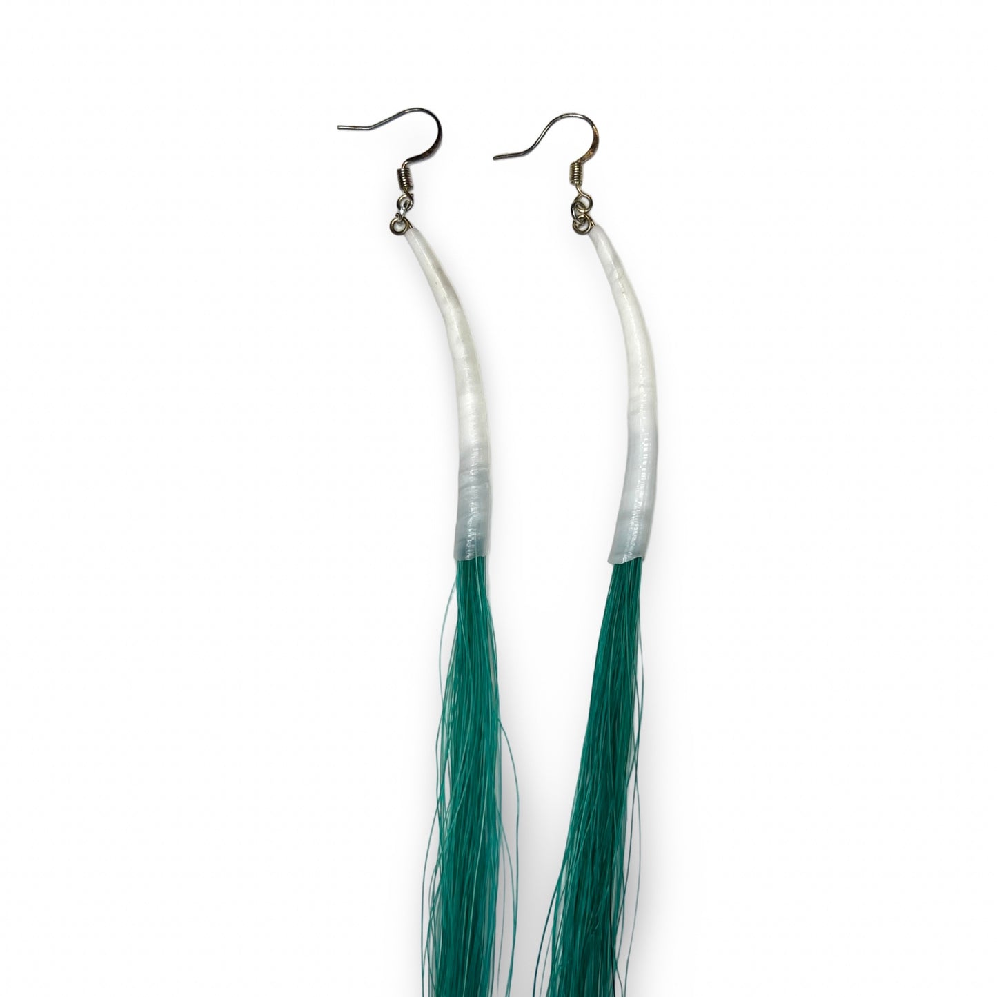 SG XL Horse Hair & Dentalium Earrings
