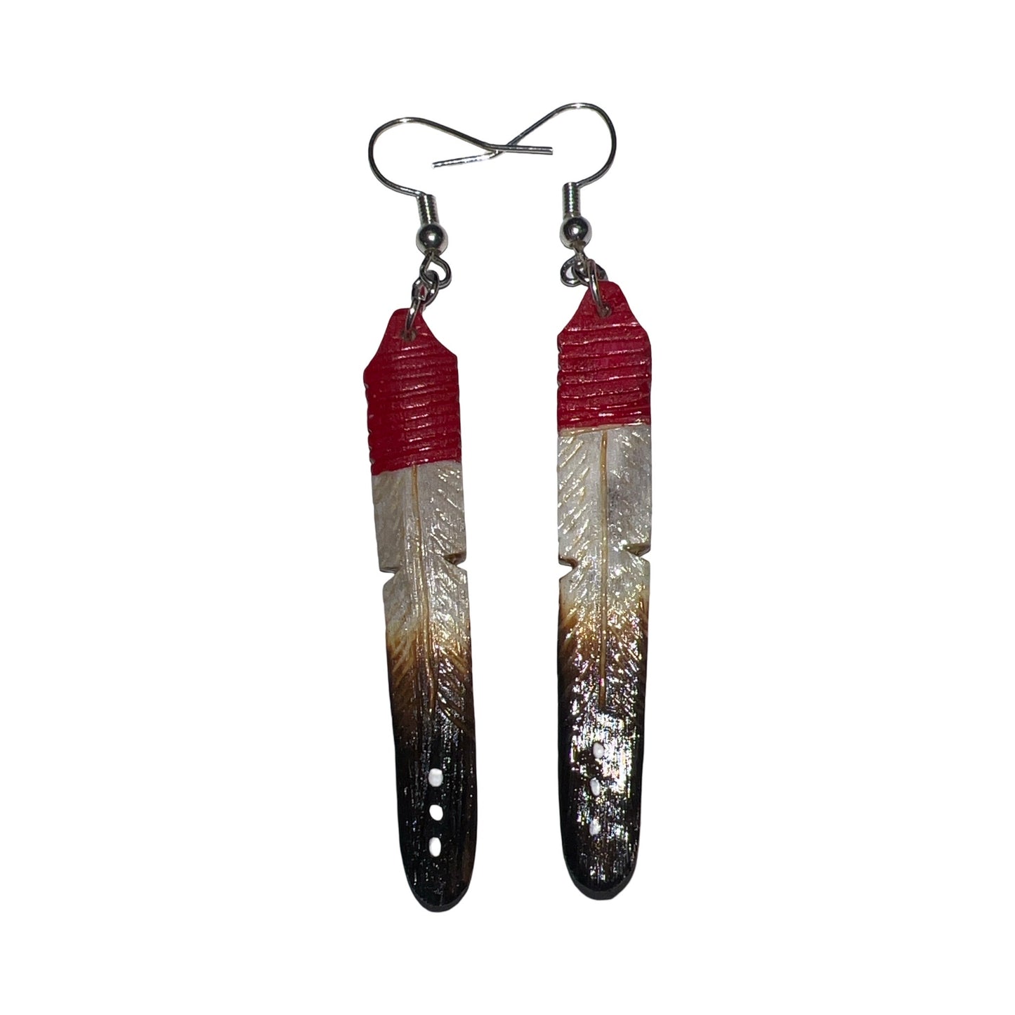 DYH Mini Painted Feather Earrings