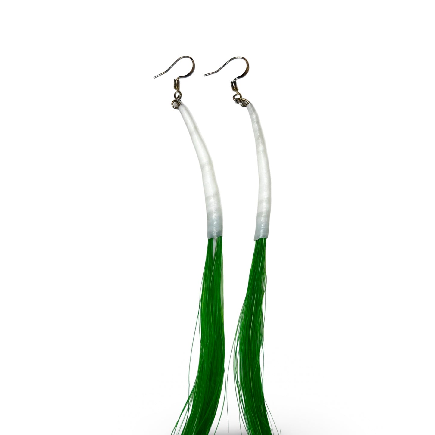 SG XL Horse Hair & Dentalium Earrings