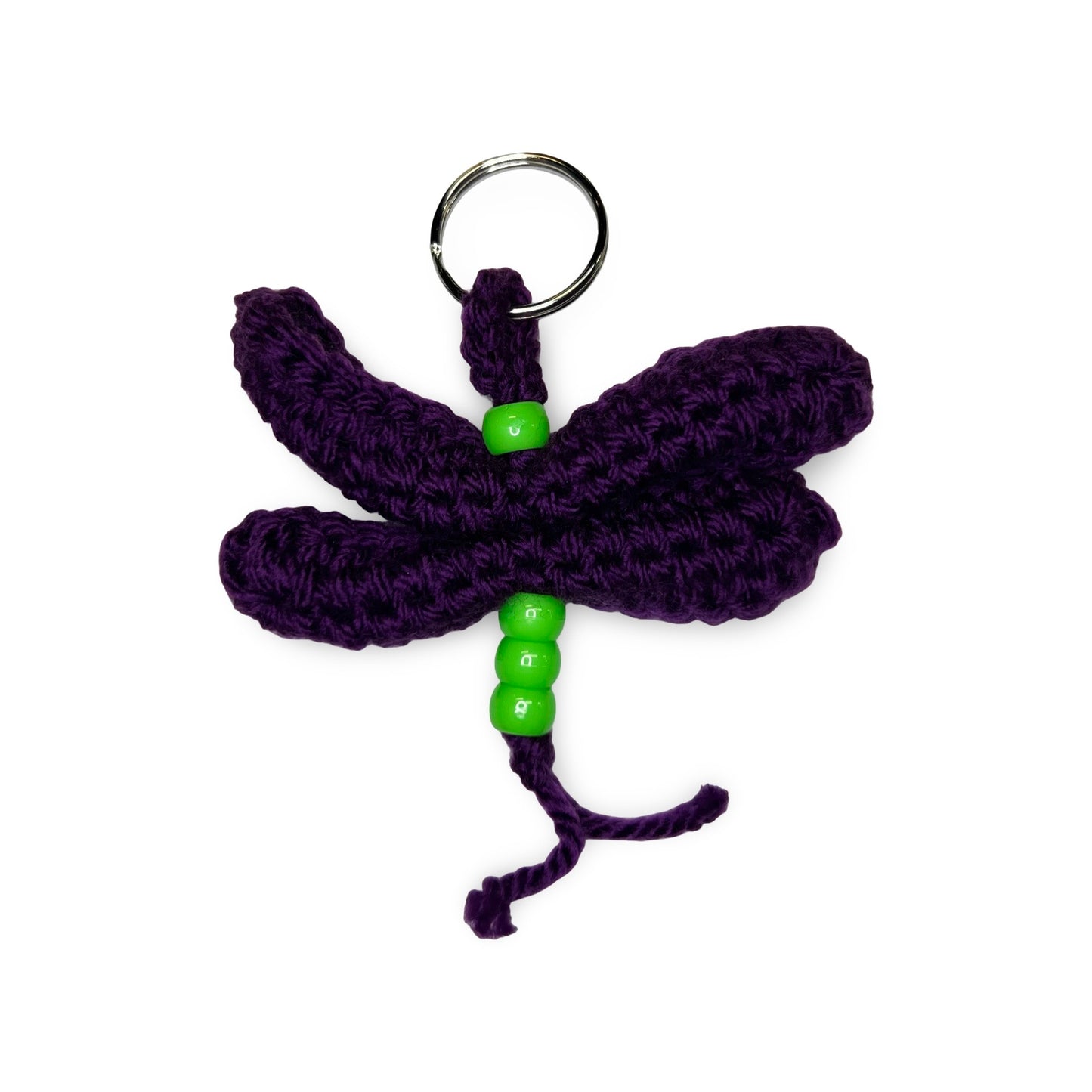 JH Crochet Mini Dragonfly Keychain