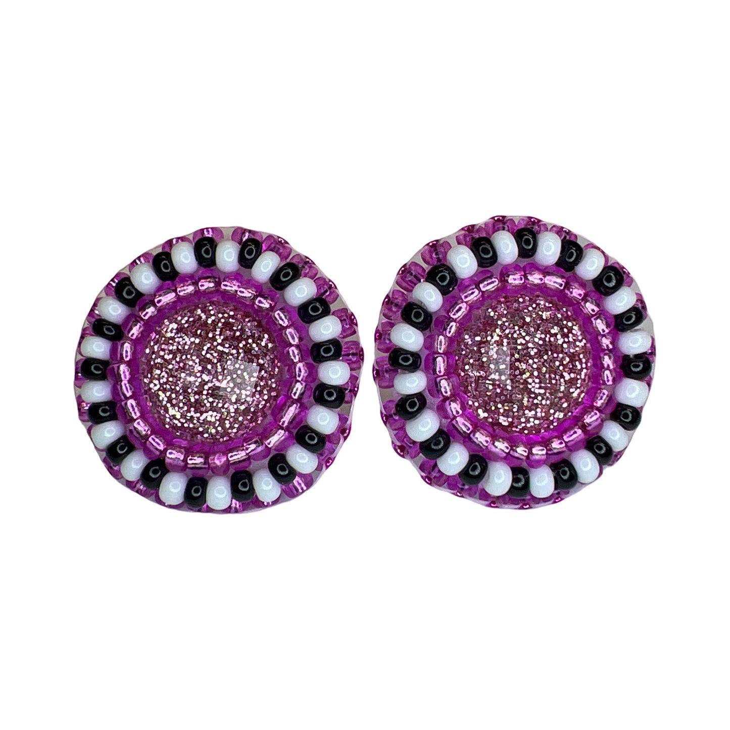 MH Beaded Stud Earrings