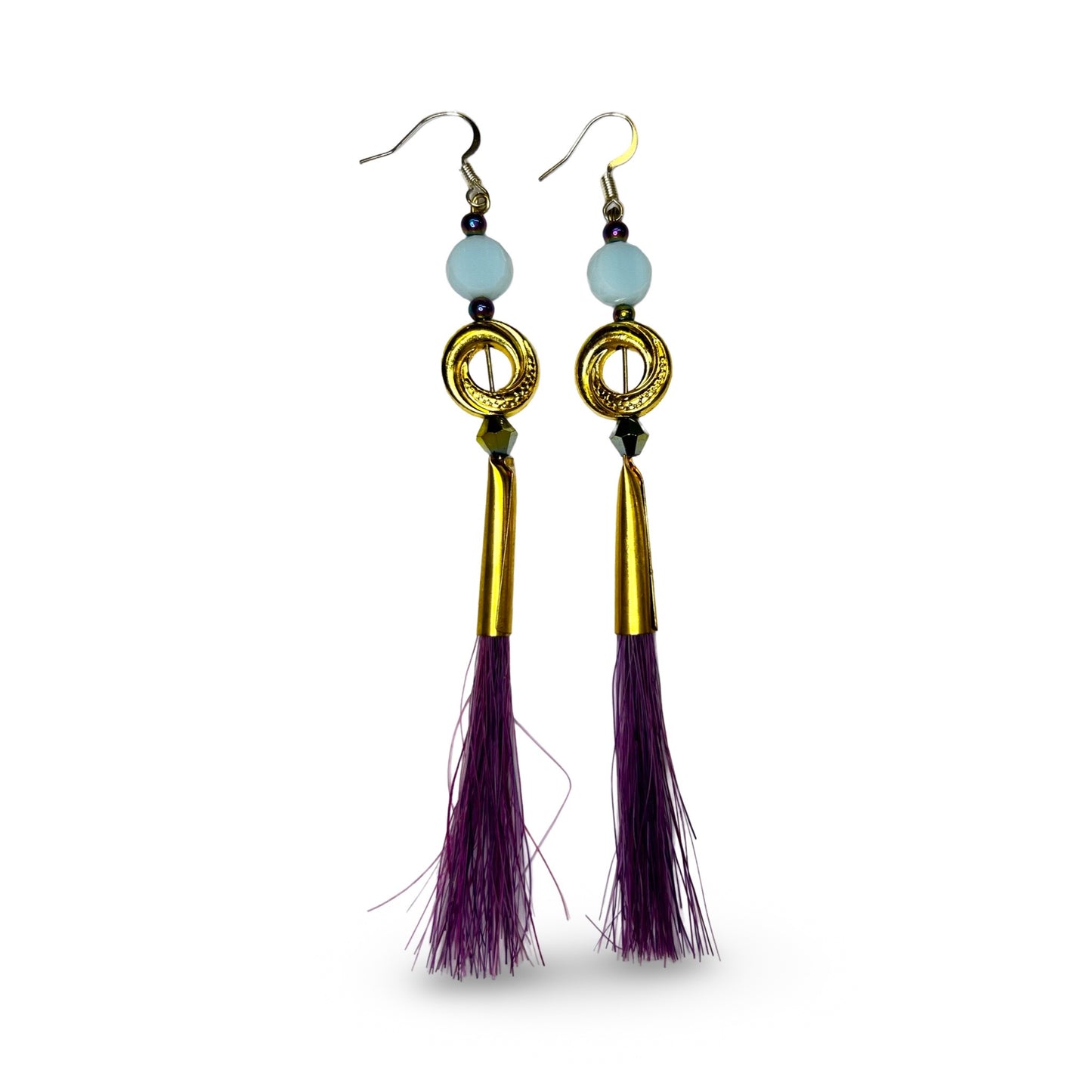 SG Gem & Horse Hair Earrings