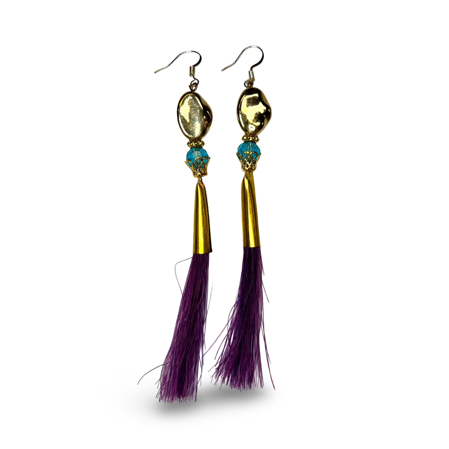 SG Gem & Horse Hair Earrings