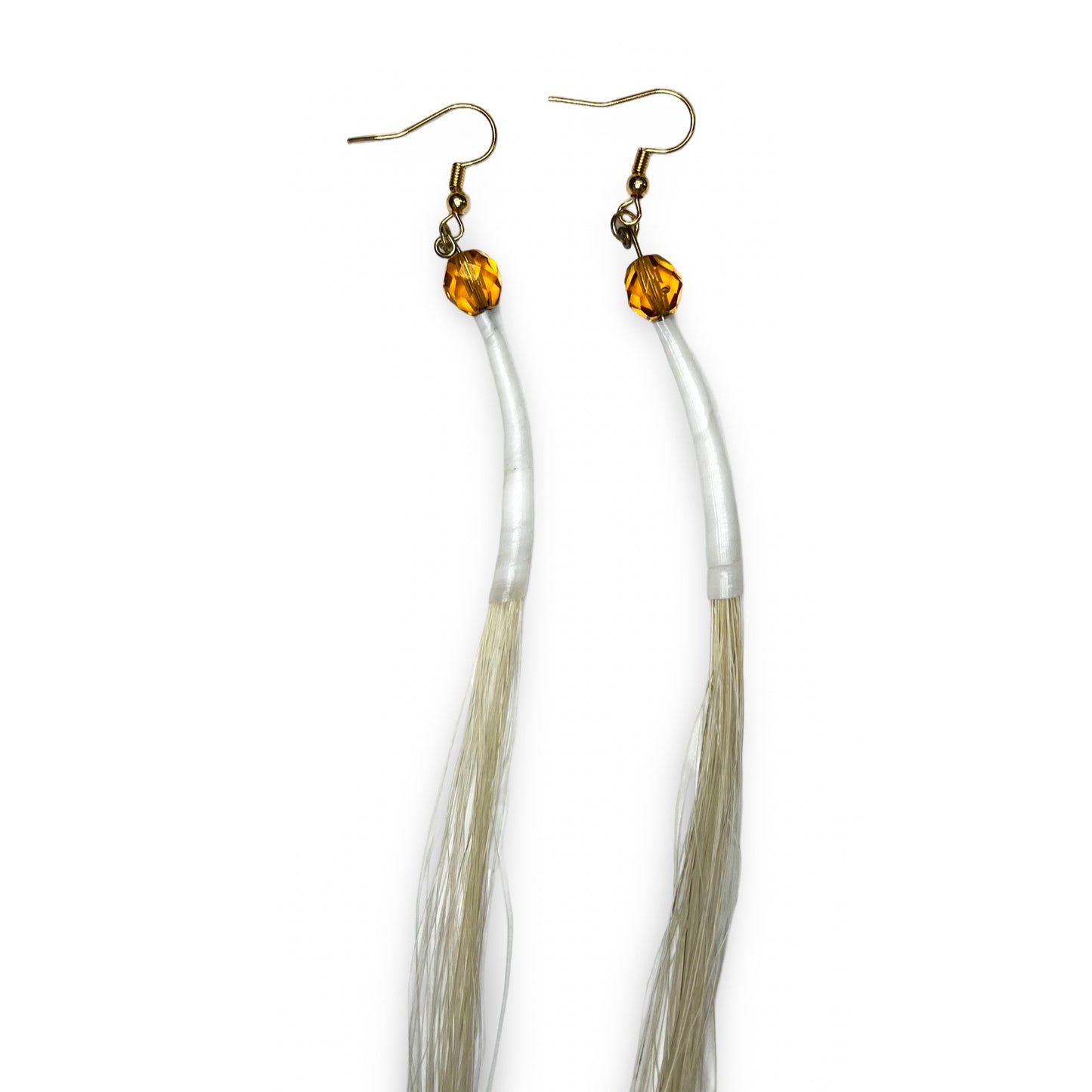 SG XL Horse Hair & Dentalium Earrings