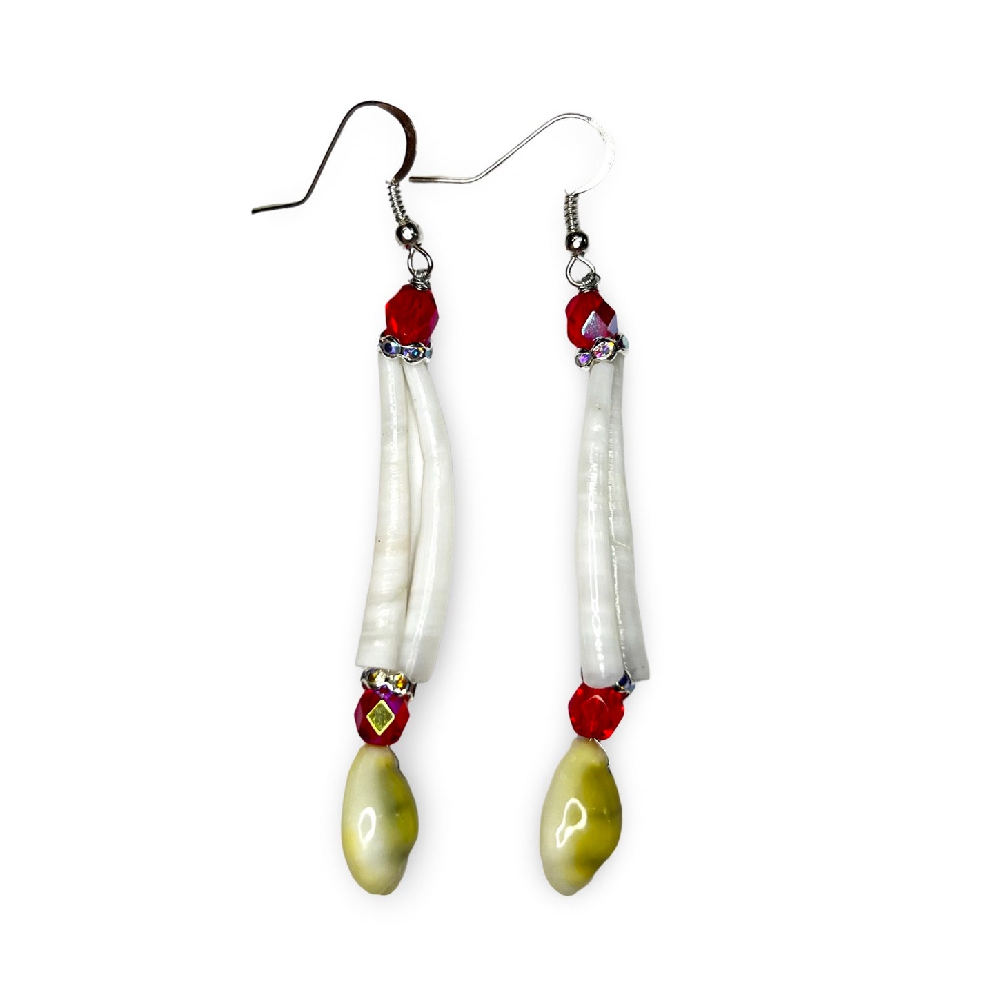 LLI Cowrie & Dentalium Earrings