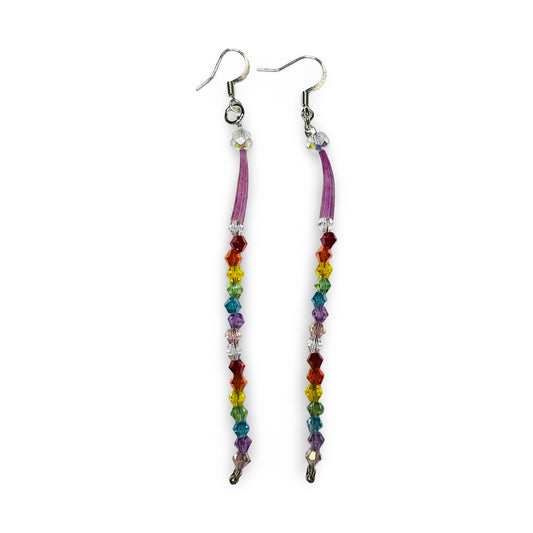MH Dyed Dentalium w/ Drop Earrings