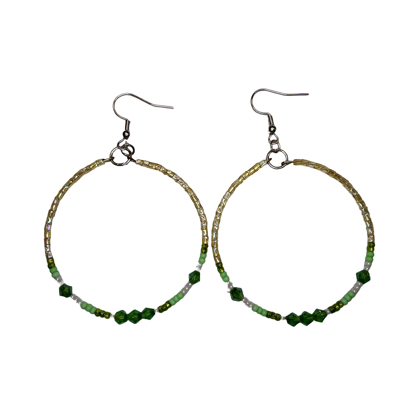 SBR Bead Circle Earrings