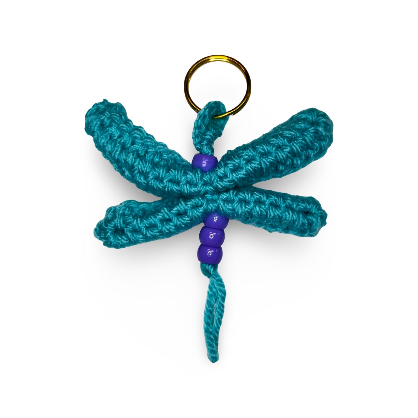 JH Crochet Mini Dragonfly Keychain