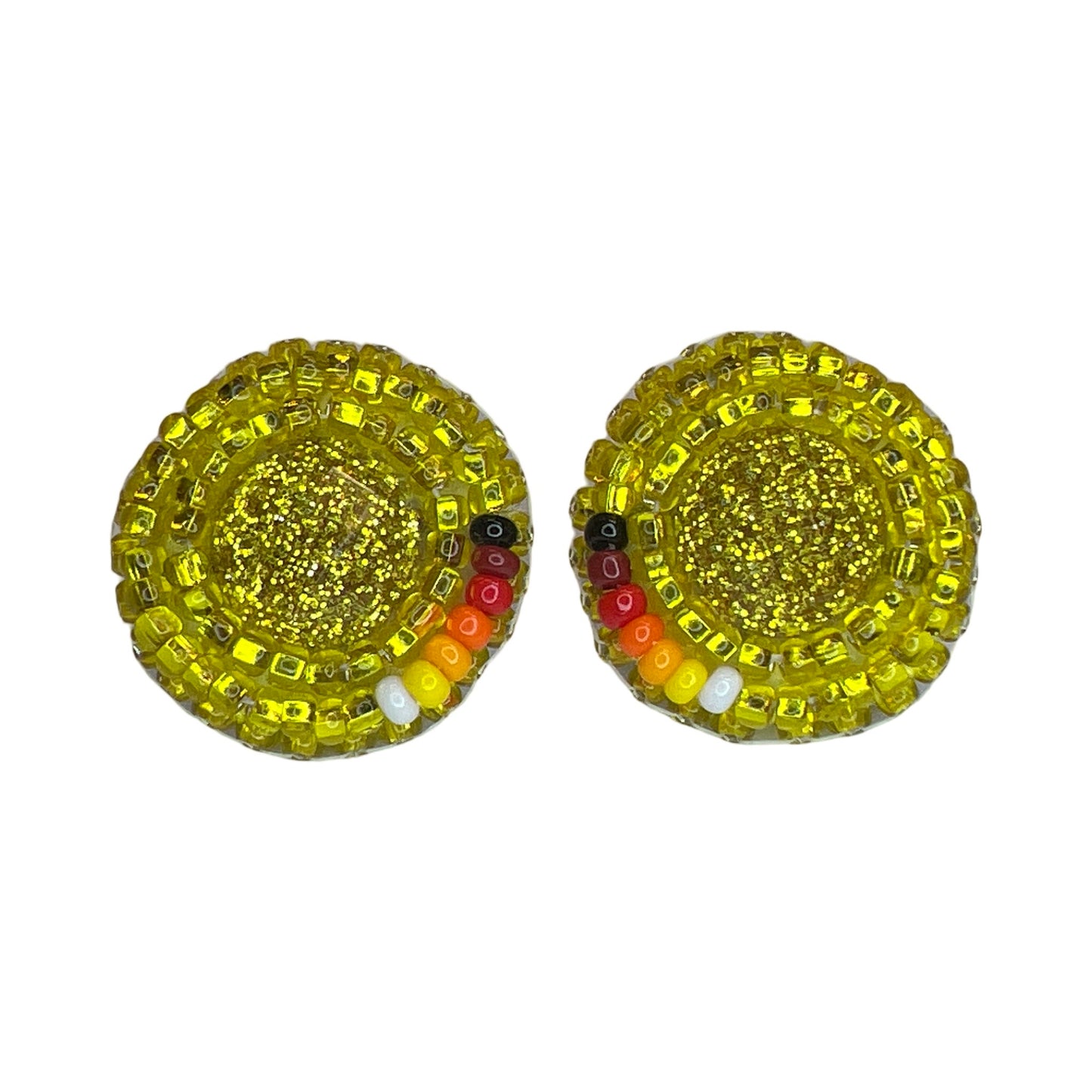 MH Beaded Stud Earrings