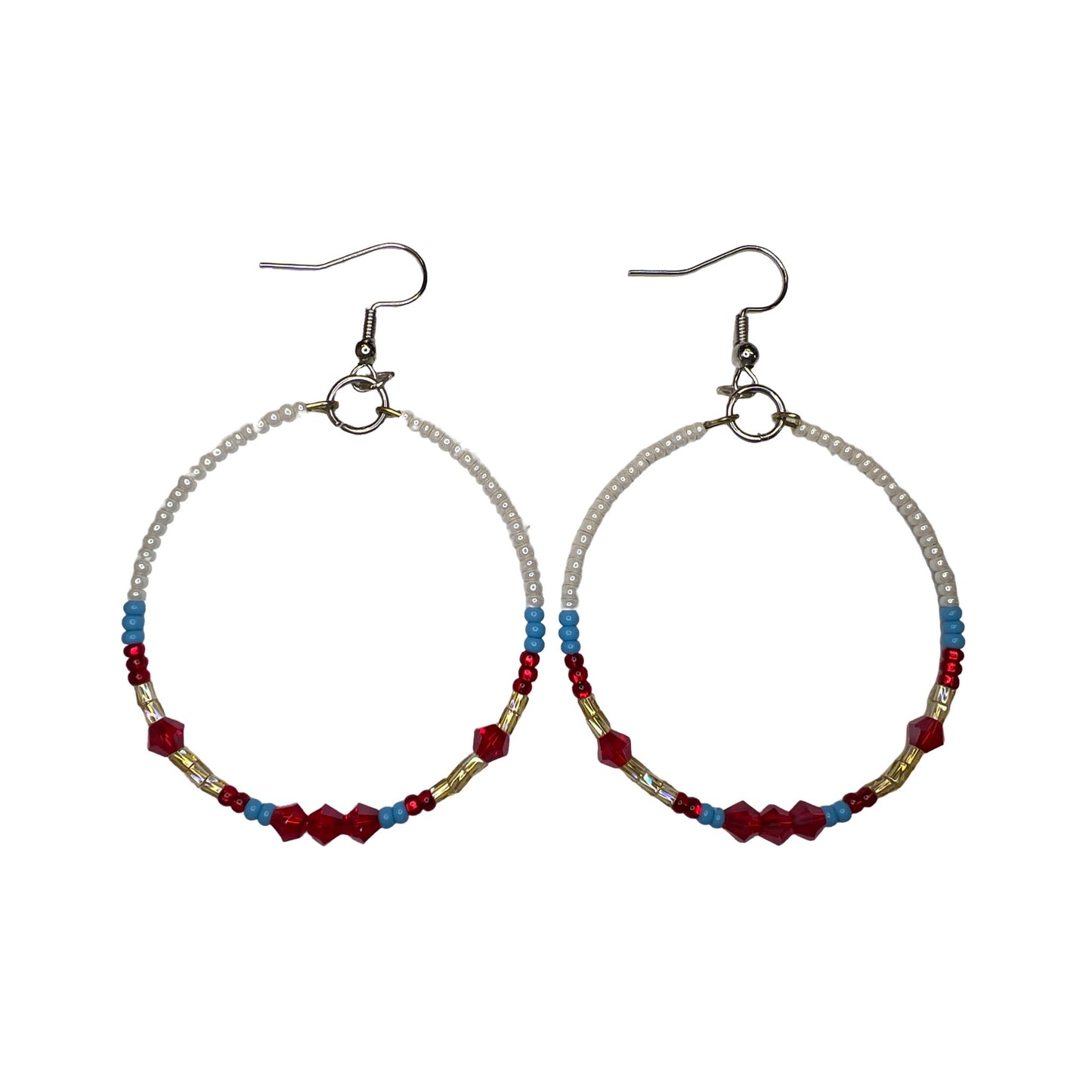 SBR Bead Circle Earrings