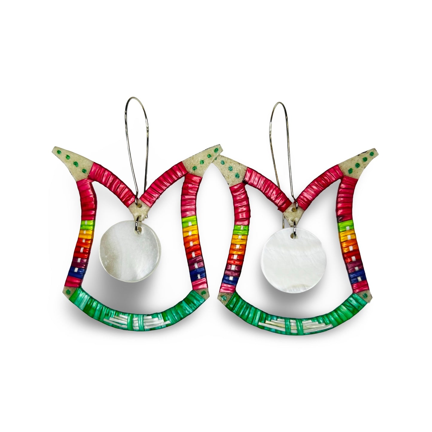 JRC Quill Tulip & Nacre Earrings