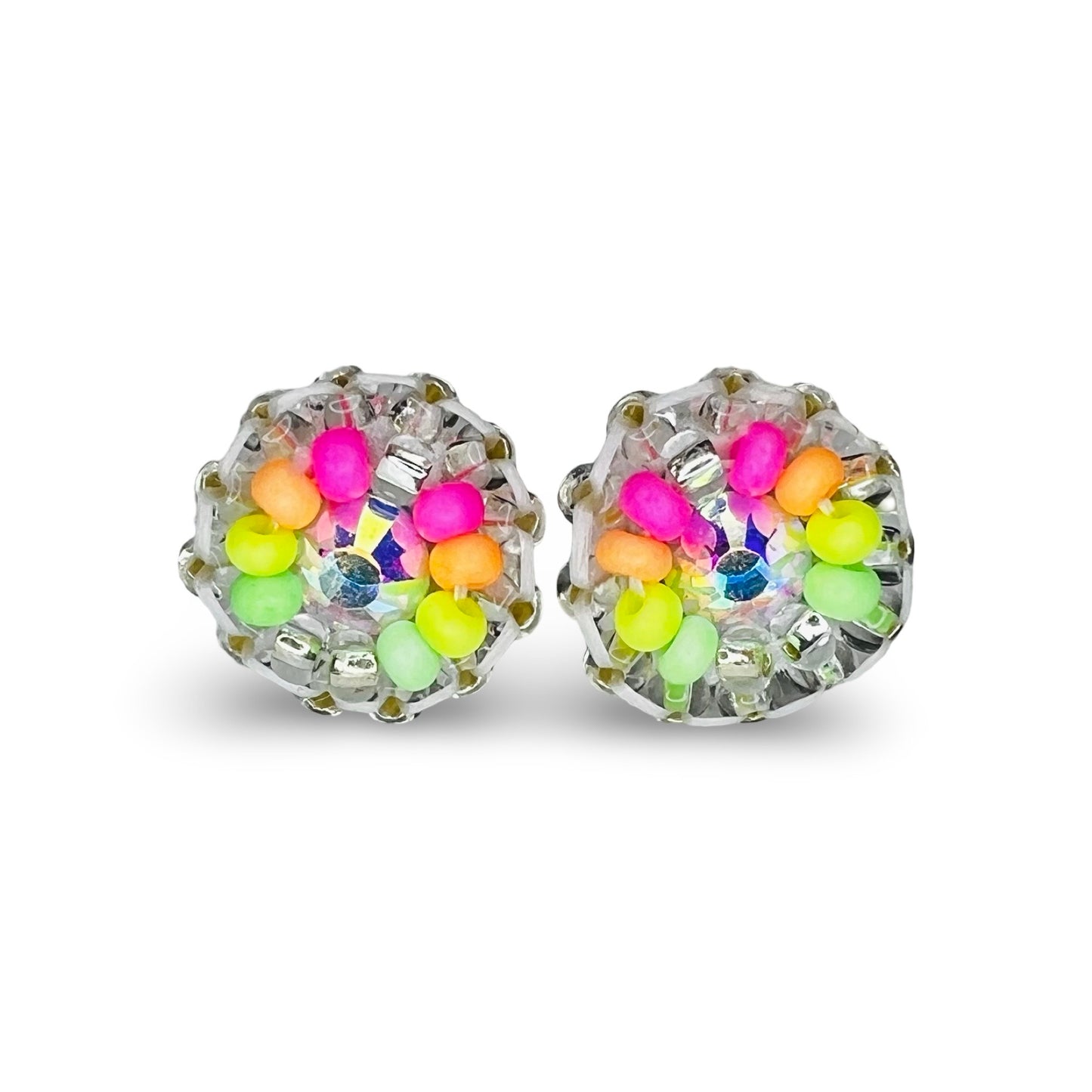 MH Mini Beaded Stud Earrings
