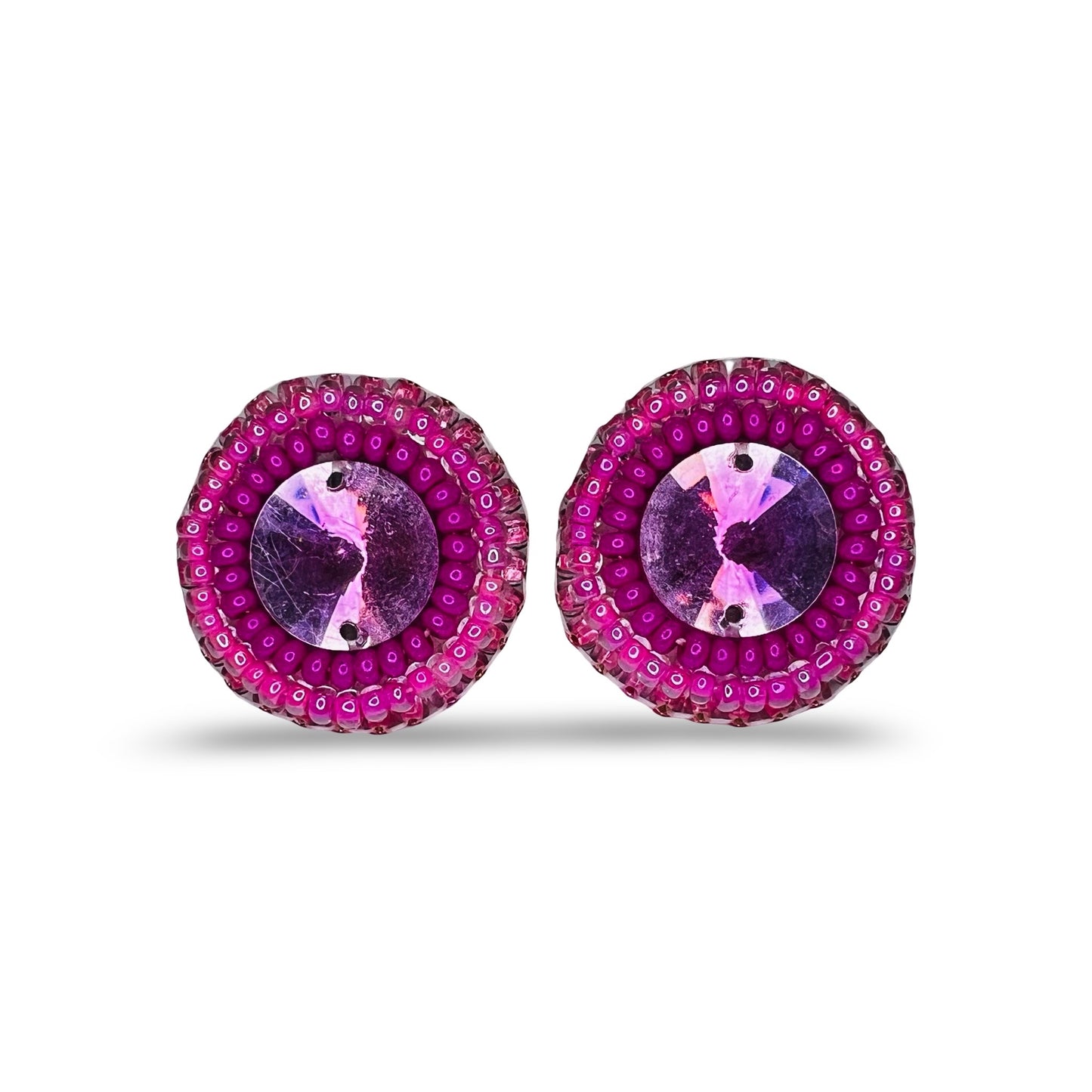 MH Beaded Stud Earrings