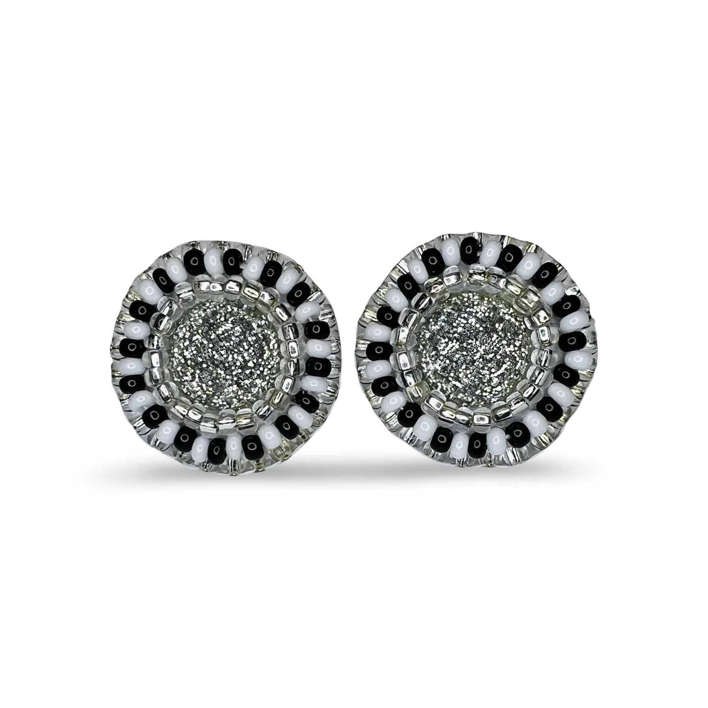 MH Beaded Stud Earrings