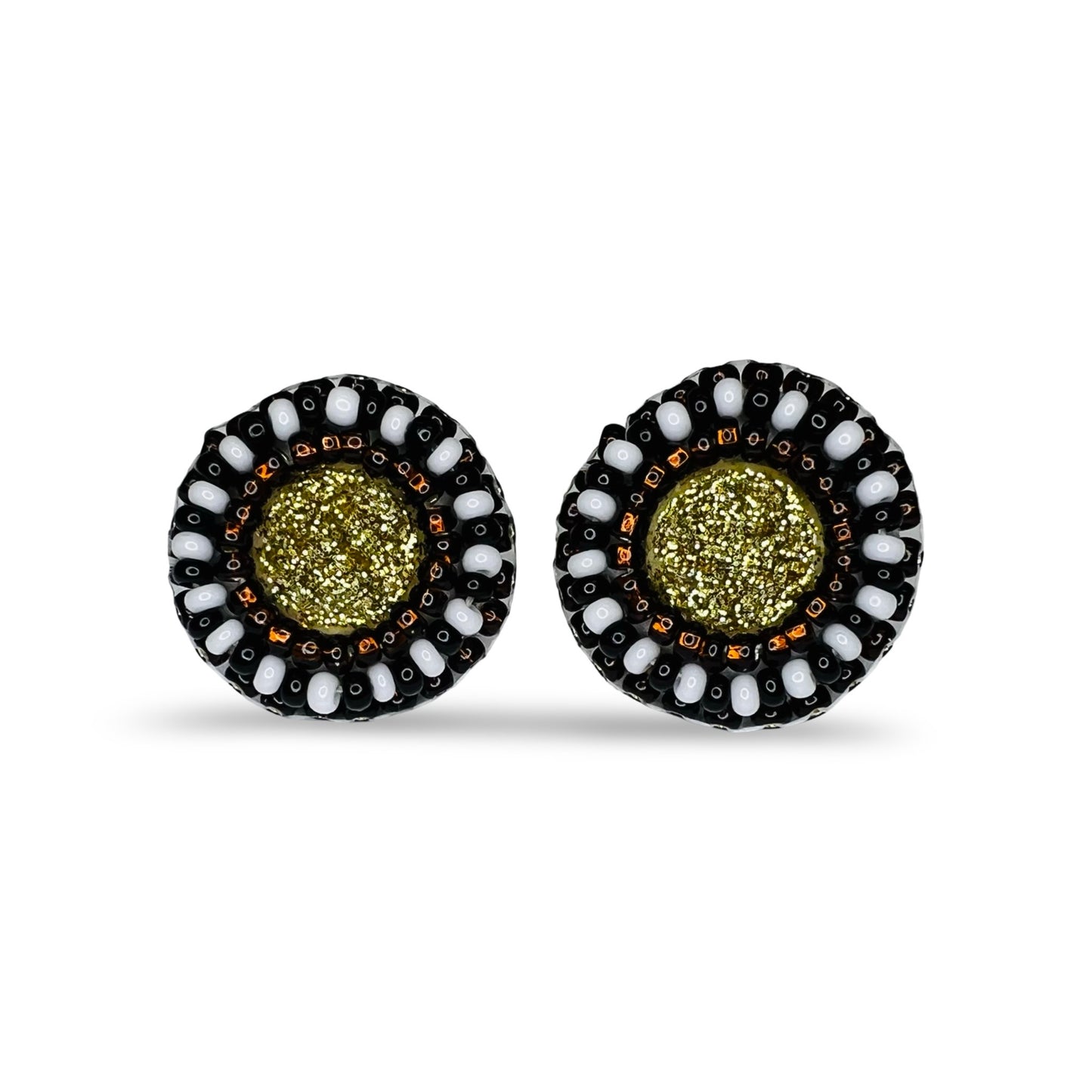 MH Beaded Stud Earrings