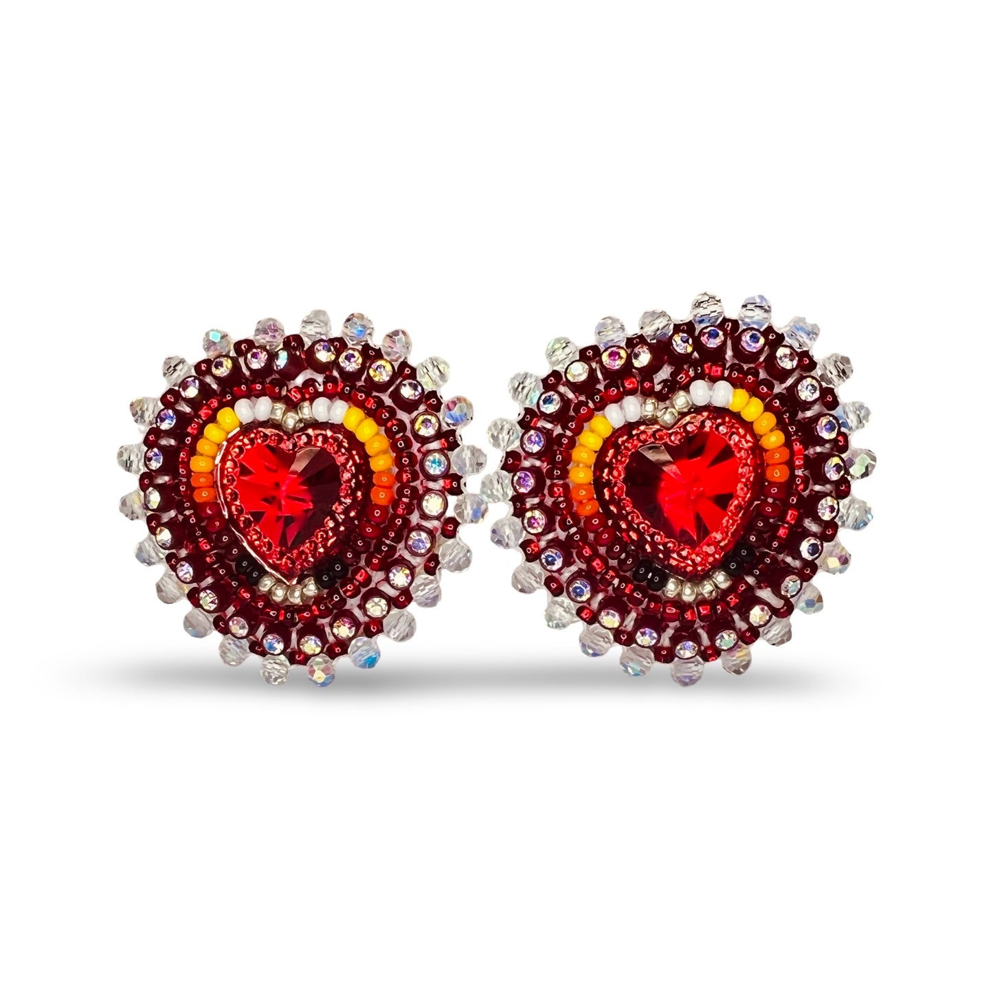 BBB Small Beaded Clip-On Earrings