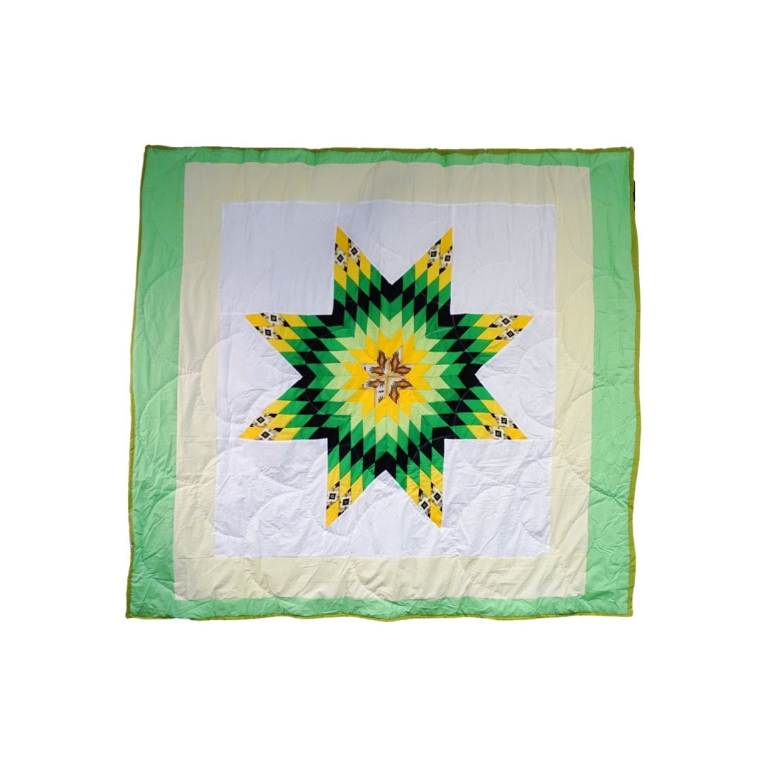 KHP Green/Tan Diamond Starquilt