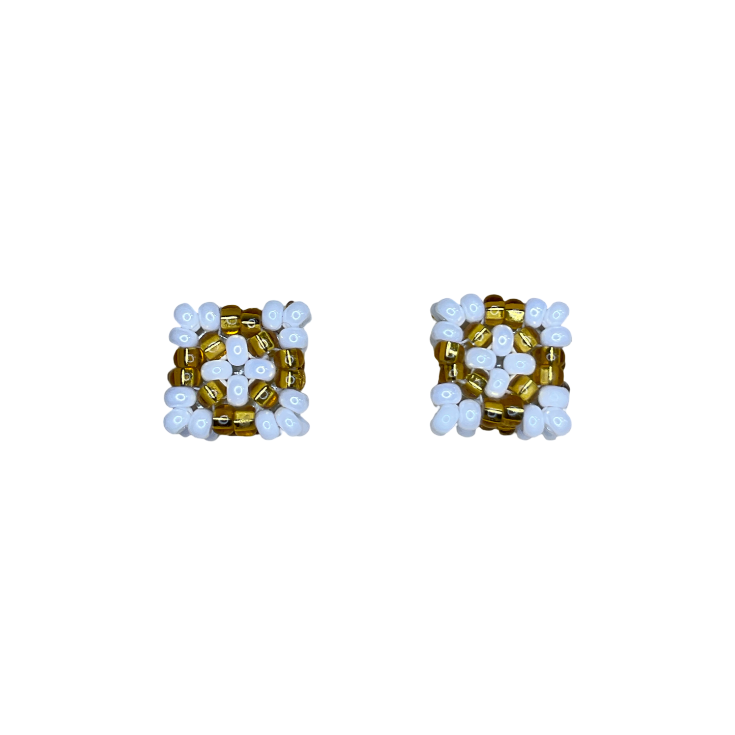 JR Beaded Stud Earrings