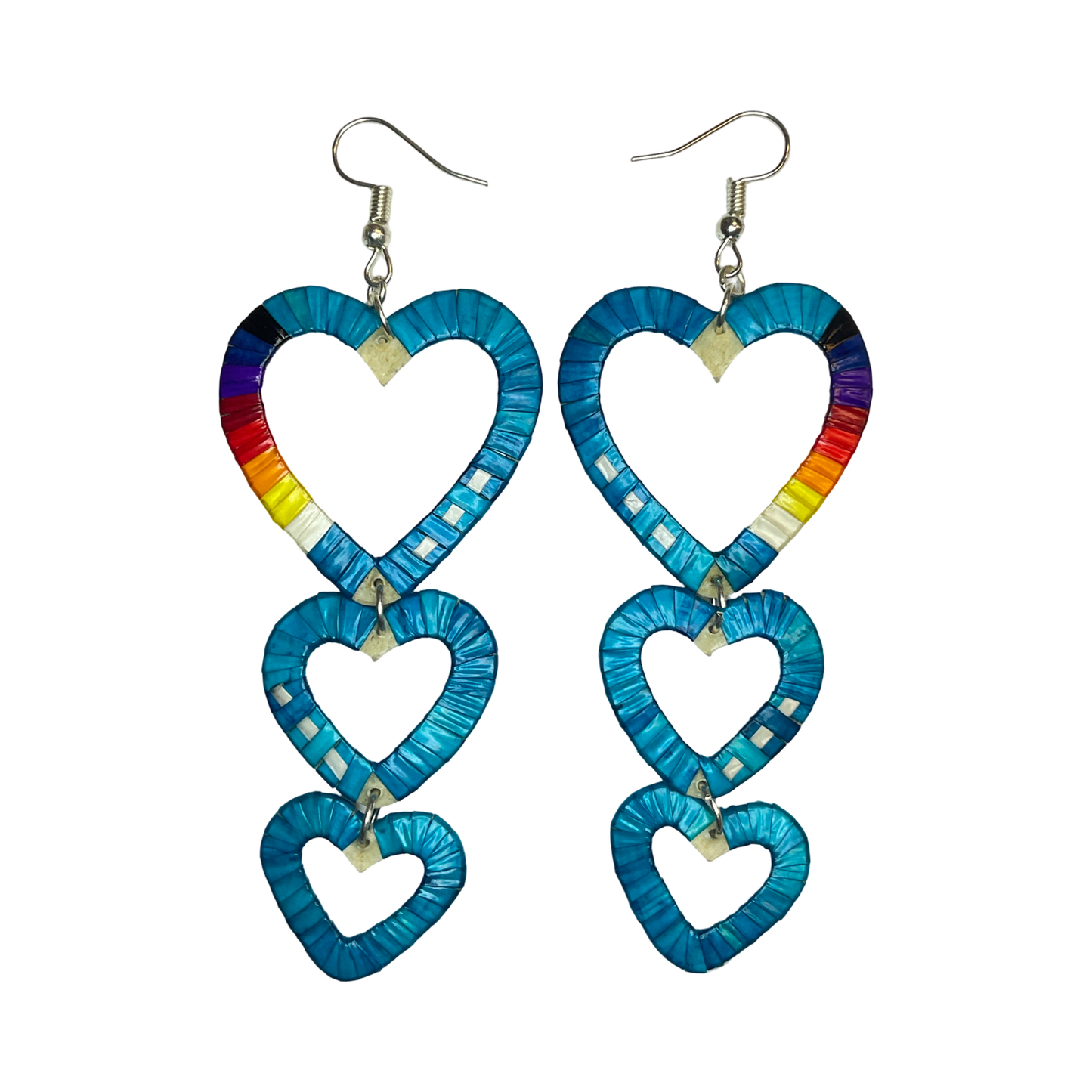 JRC Triple Heart Quill Earrings
