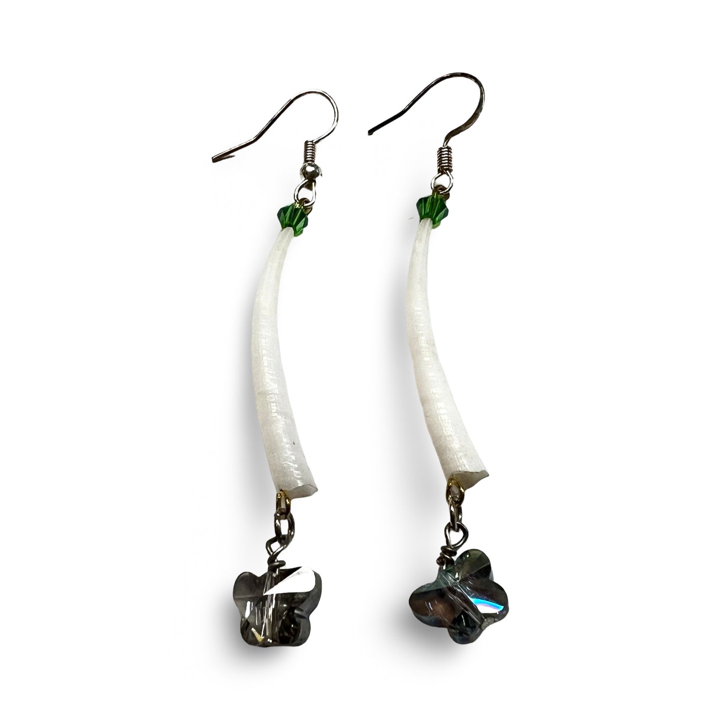 SG Dentalium & Gem Earrings