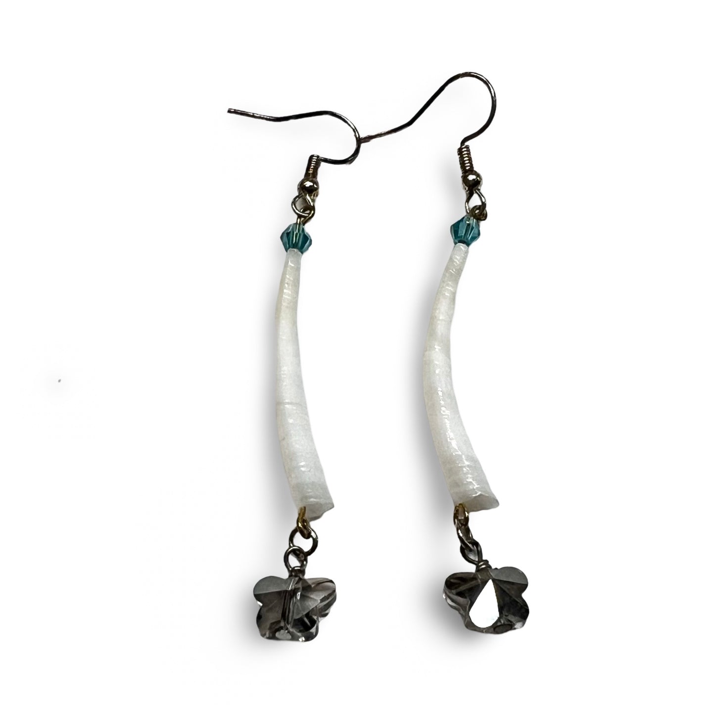 SG Dentalium & Gem Earrings