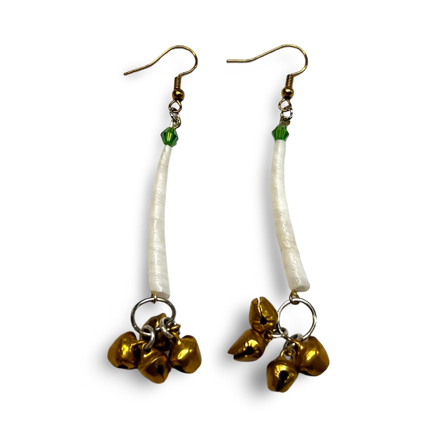 SG Dentalium & Gem Earrings
