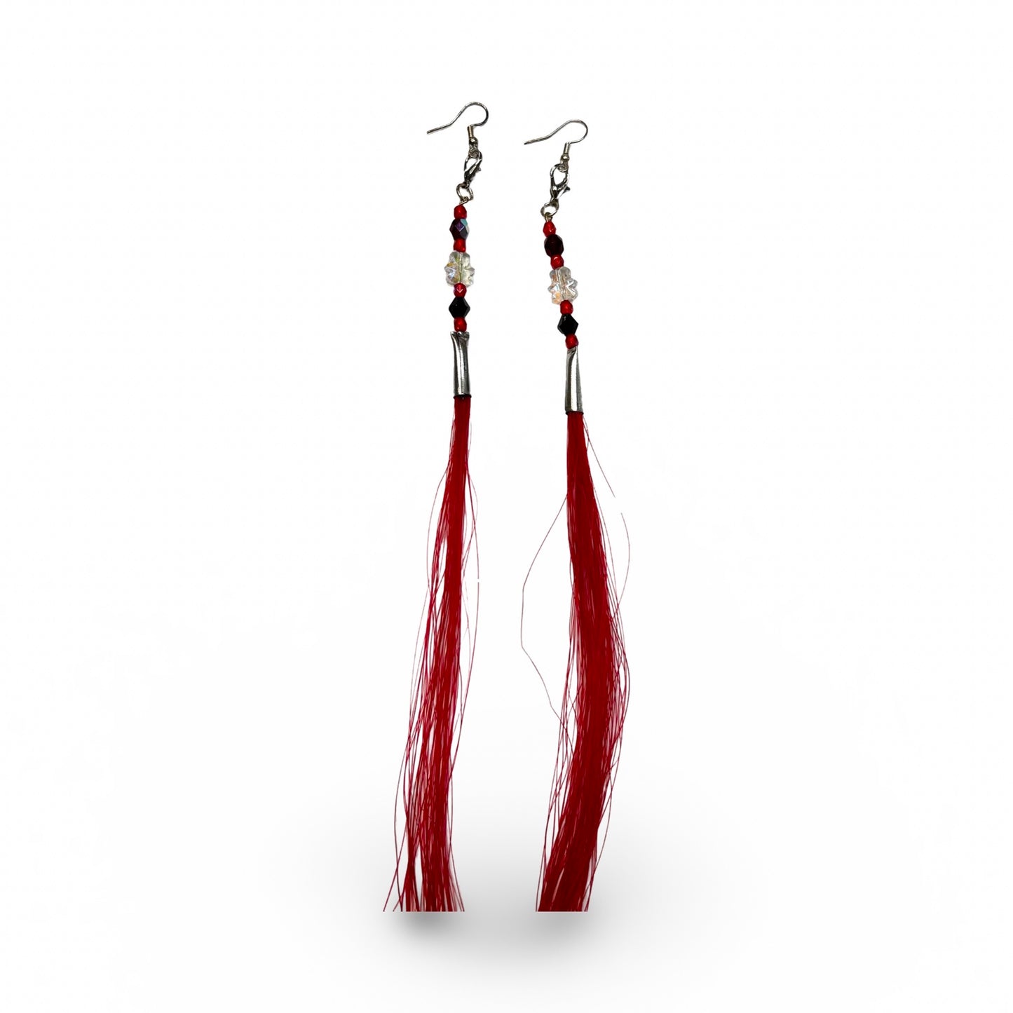 SG XL Horse Hair & Dentalium Earrings