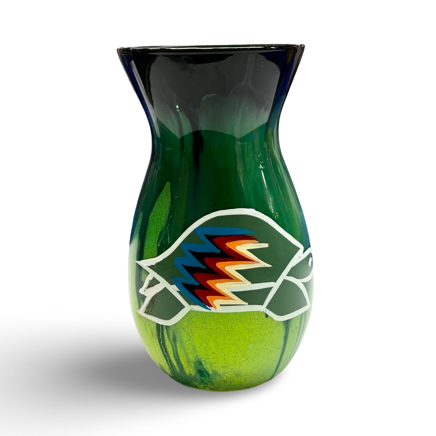 STB Painted Glass Vases