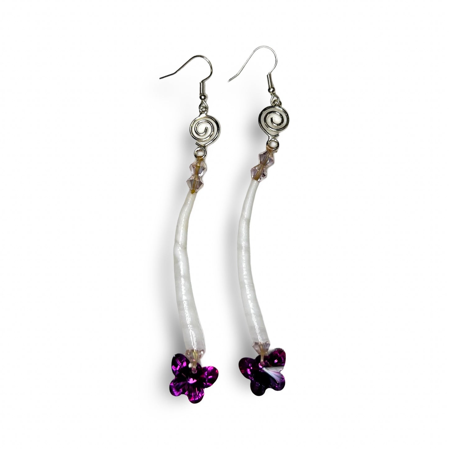 SBE 4" Single Dentalium Earrings