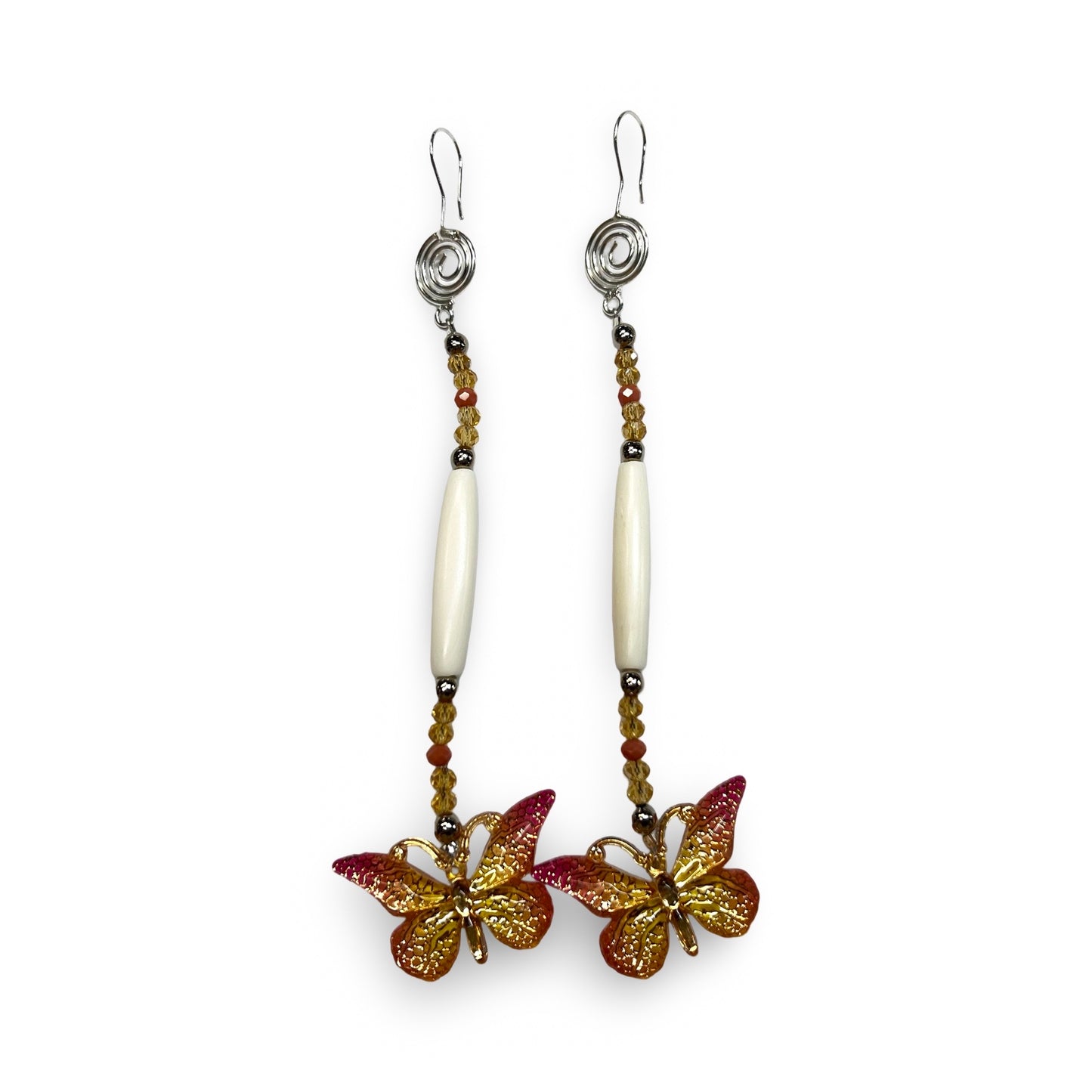 SBE Hollow Bone & Butterfly Earrings