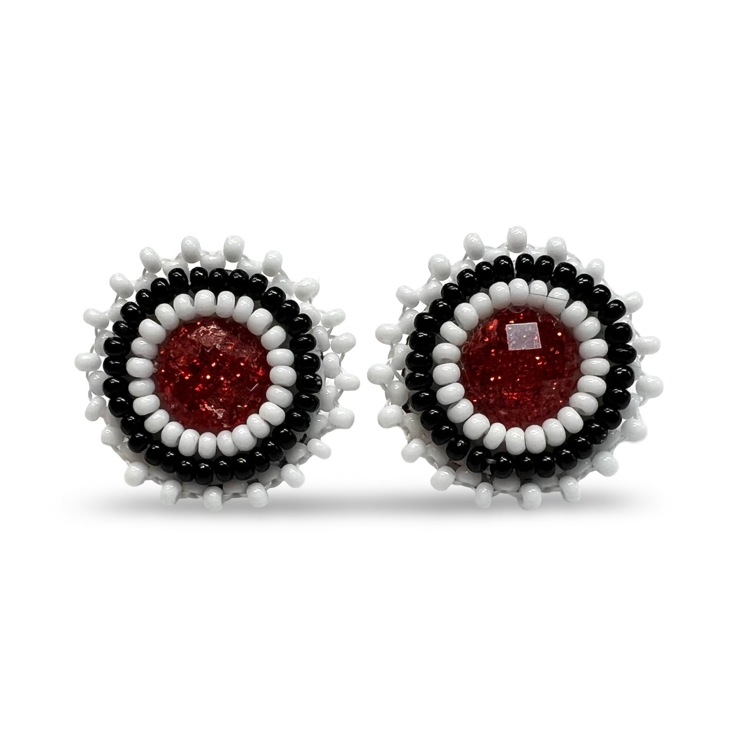 SBE Mini Beaded Cab Earrings