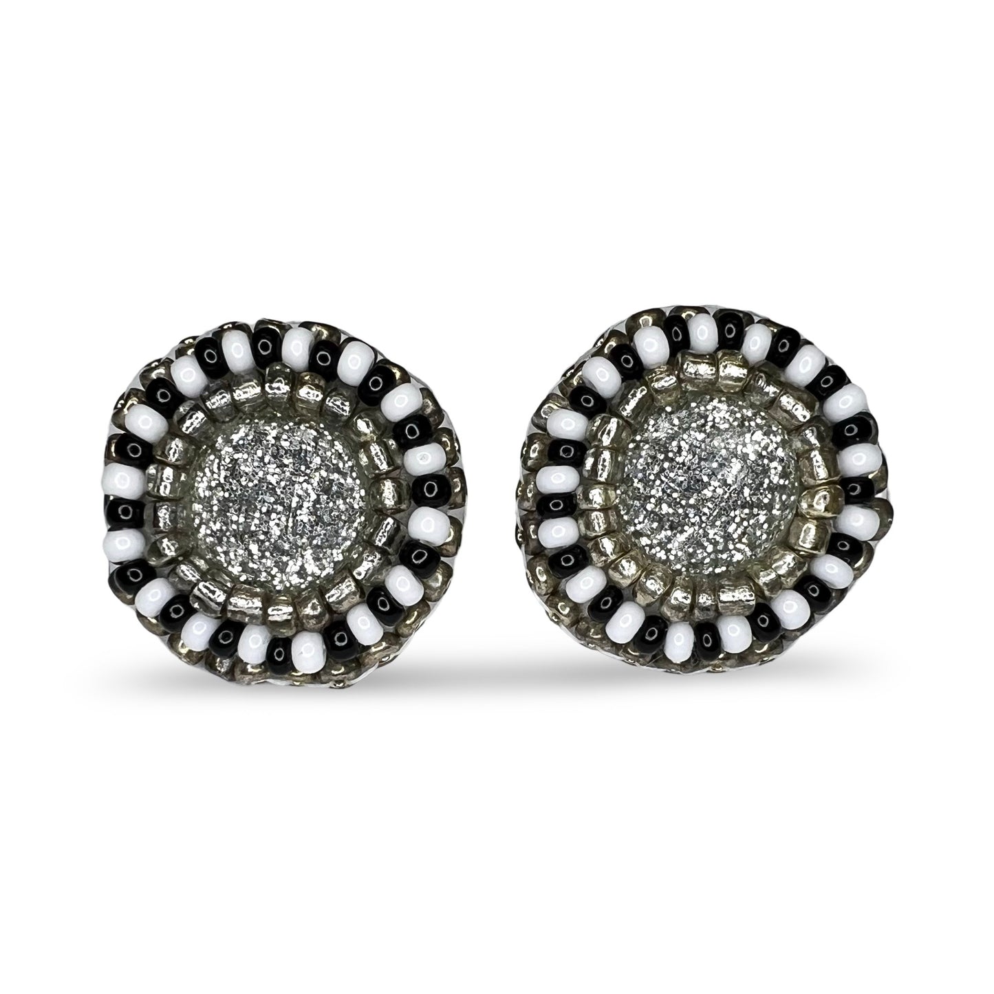 MH Beaded Stud Earrings