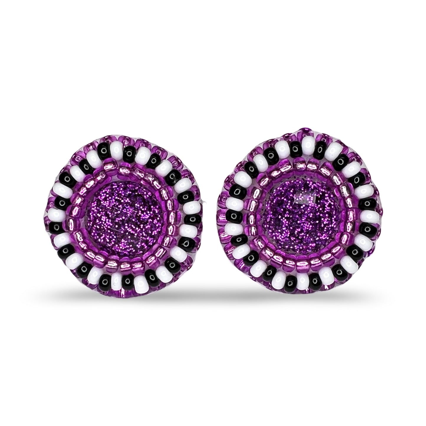 MH Beaded Stud Earrings
